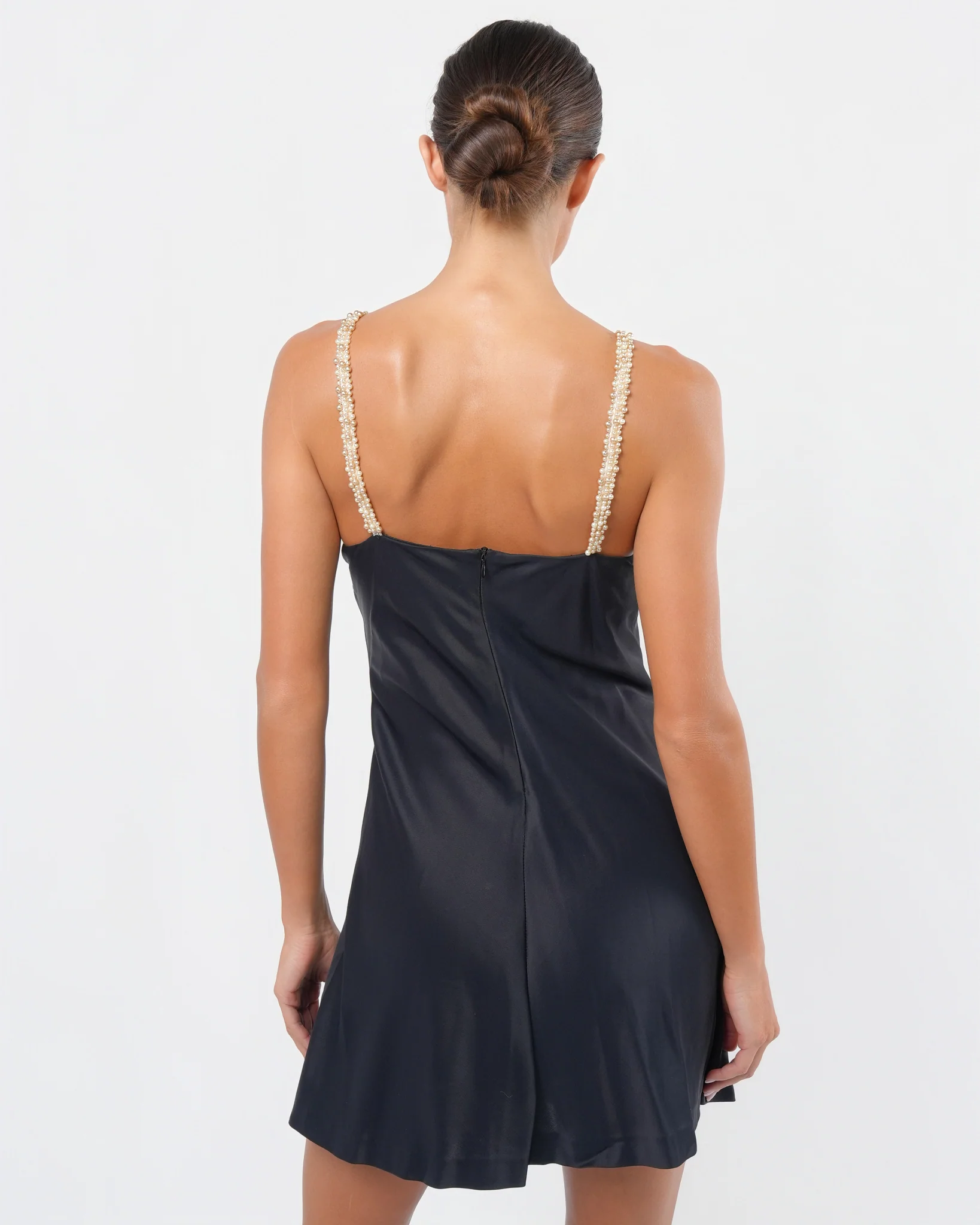 FW 1994 Pearl Detailed Mini Dress - Image 5