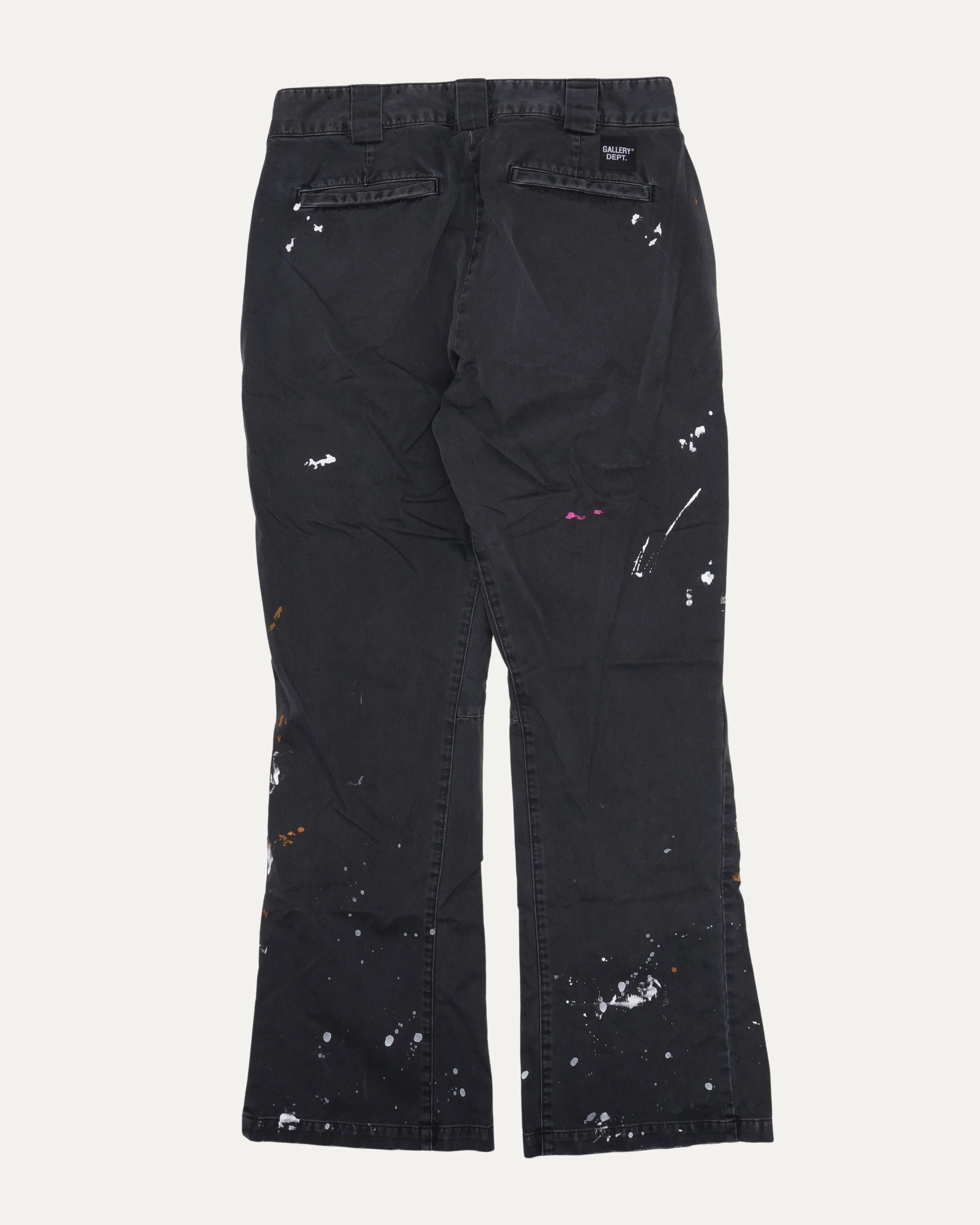 Paint Splatter Flared Chino Pants - Image 2