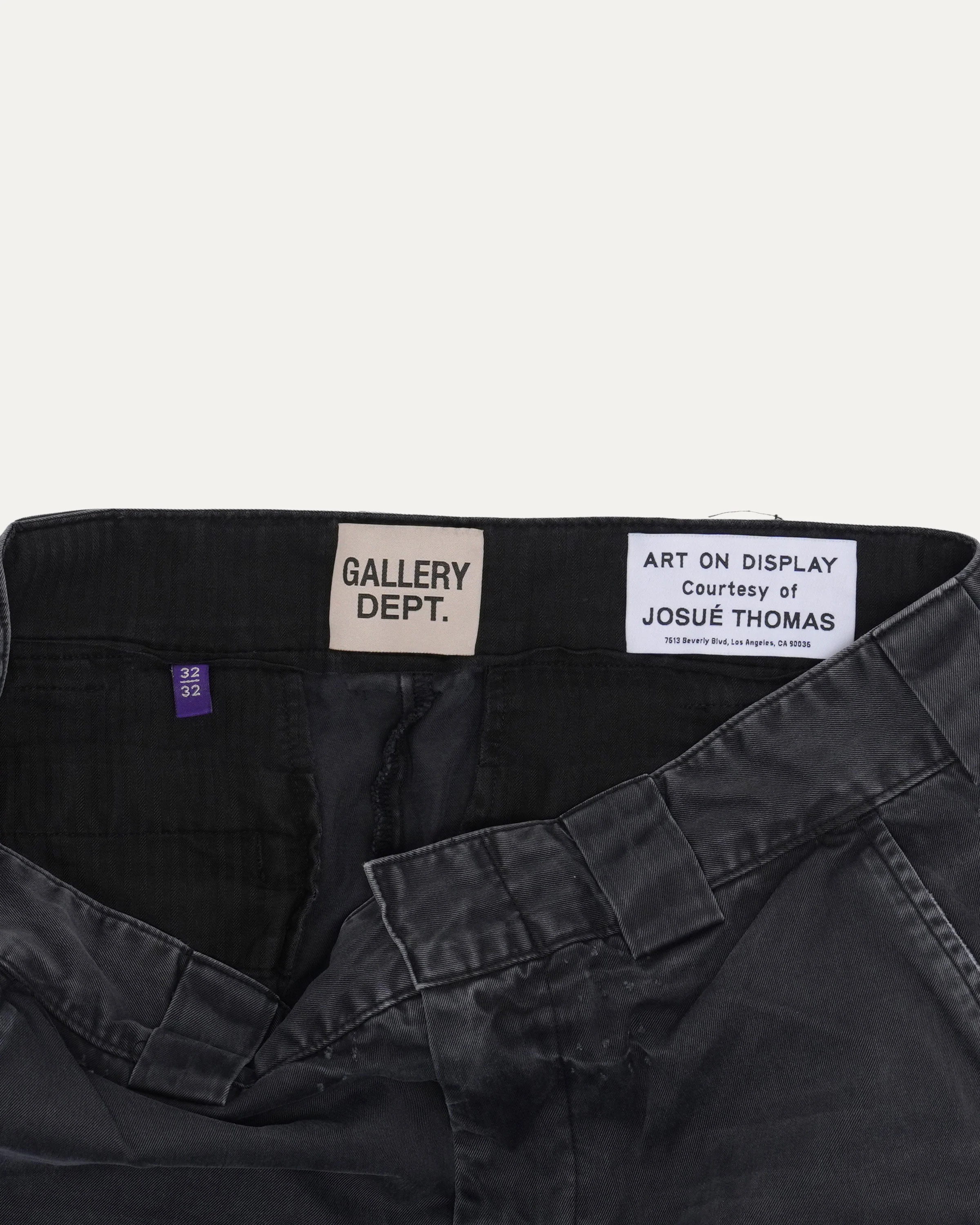 Paint Splatter Flared Chino Pants - Image 3