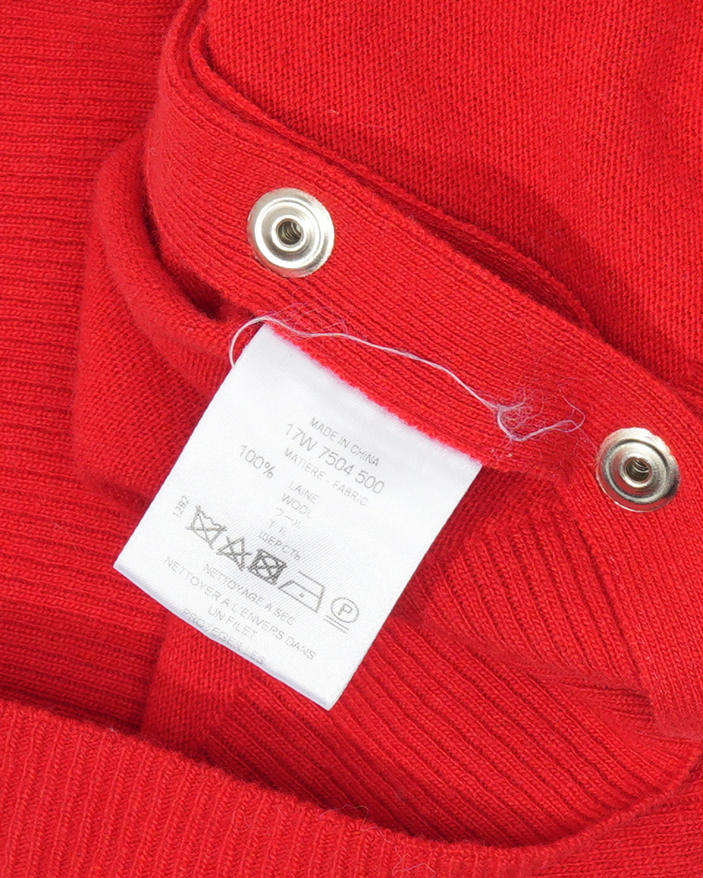 Deep V-Neck Wool Sweater - Image 4