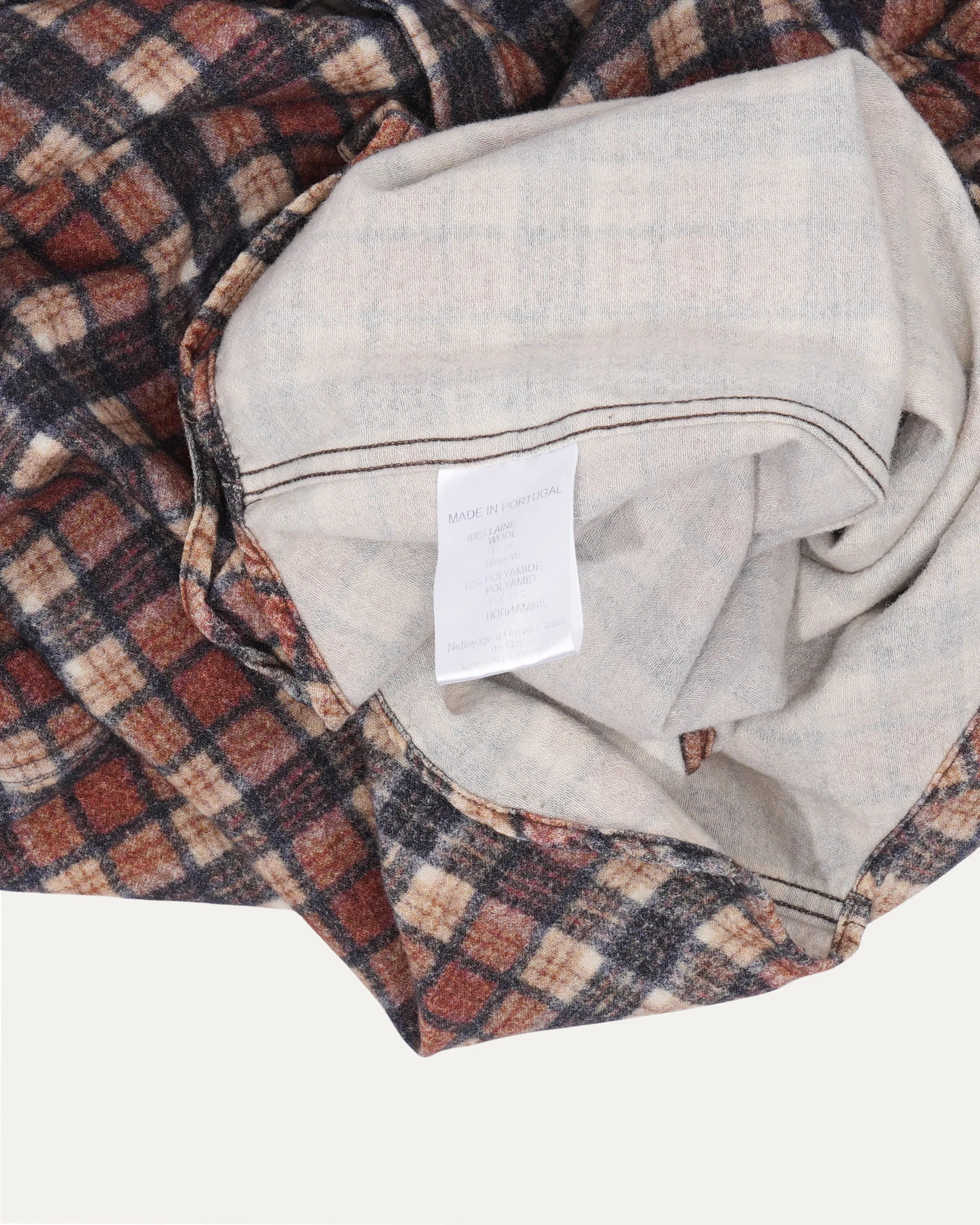 Wool-Blend Plaid Shirt - Image 3