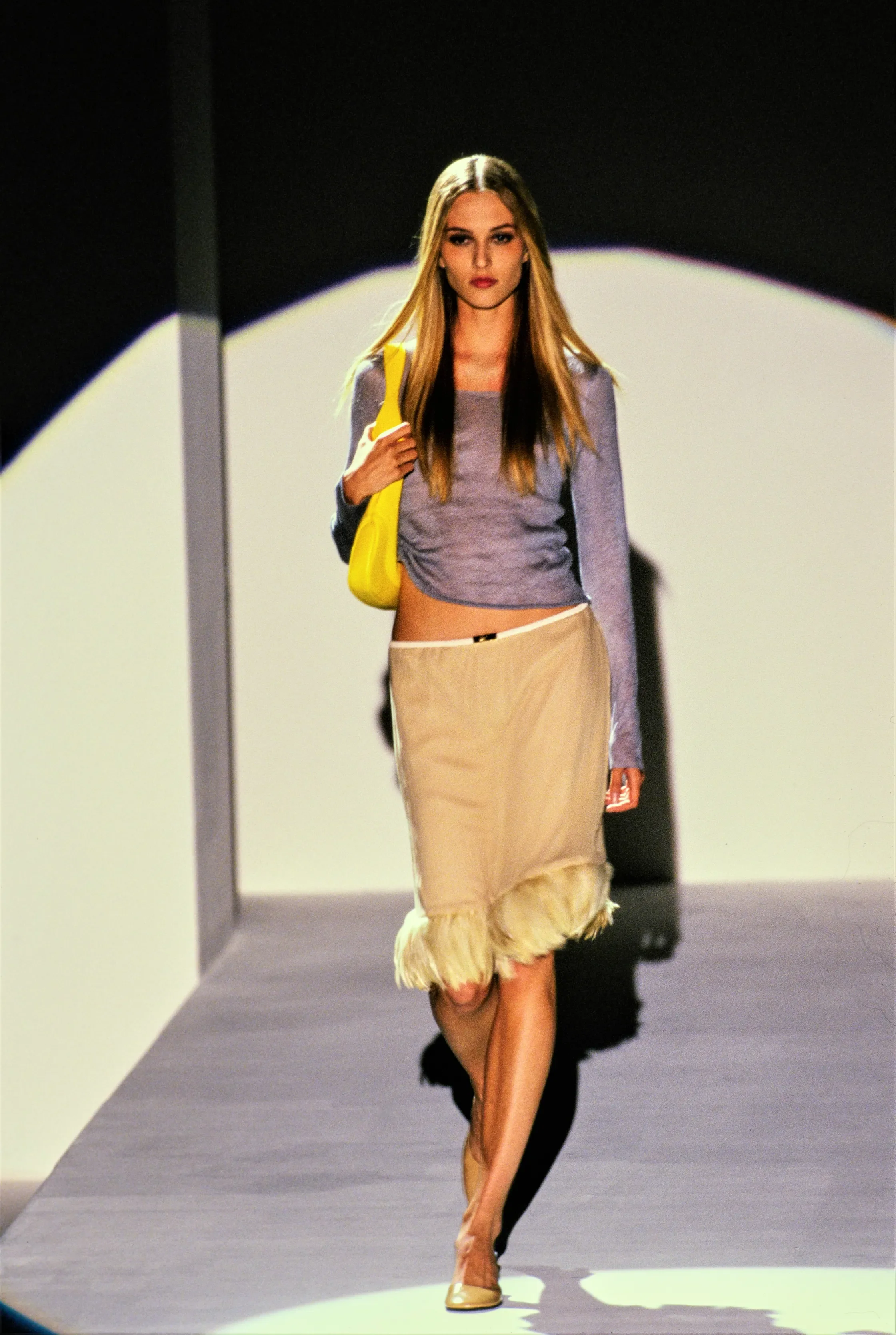 Tom Ford SS 1999 Feather Trim Skirt - Image 6