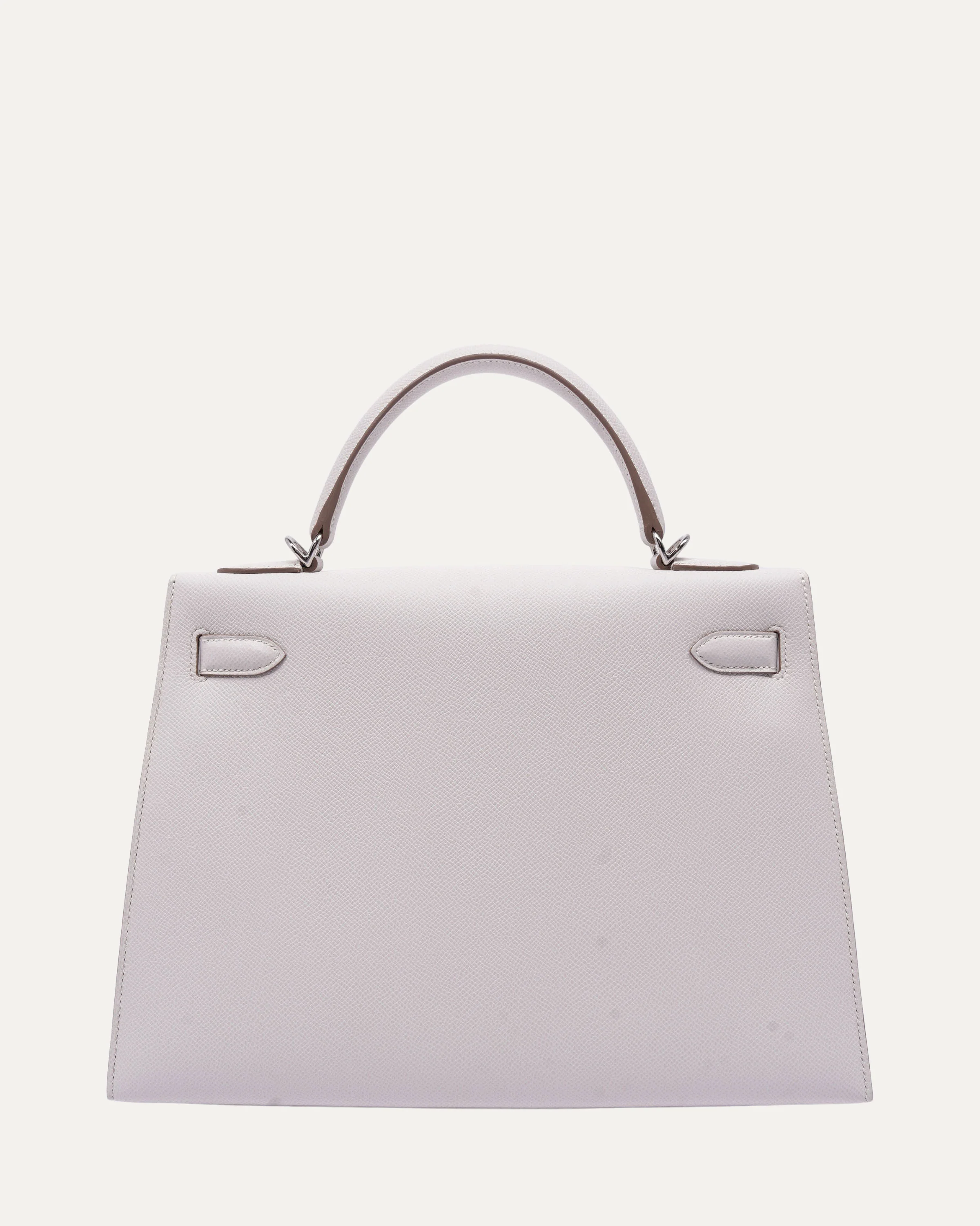 Kelly Sellier 32 Gris Pale Epsom Palladium Hardware - Image 3