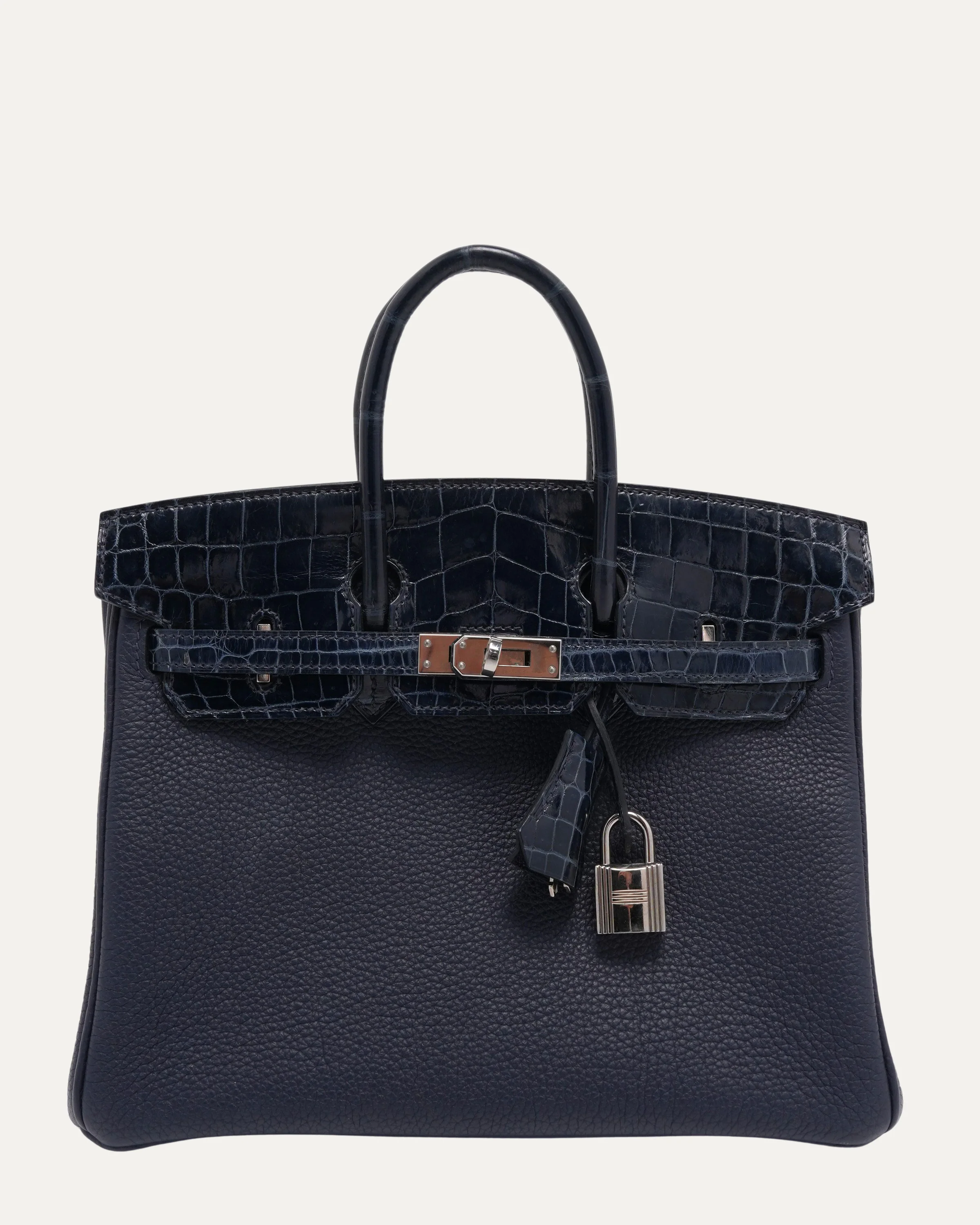 Shiny Crocodile Togo Birkin Touch 25