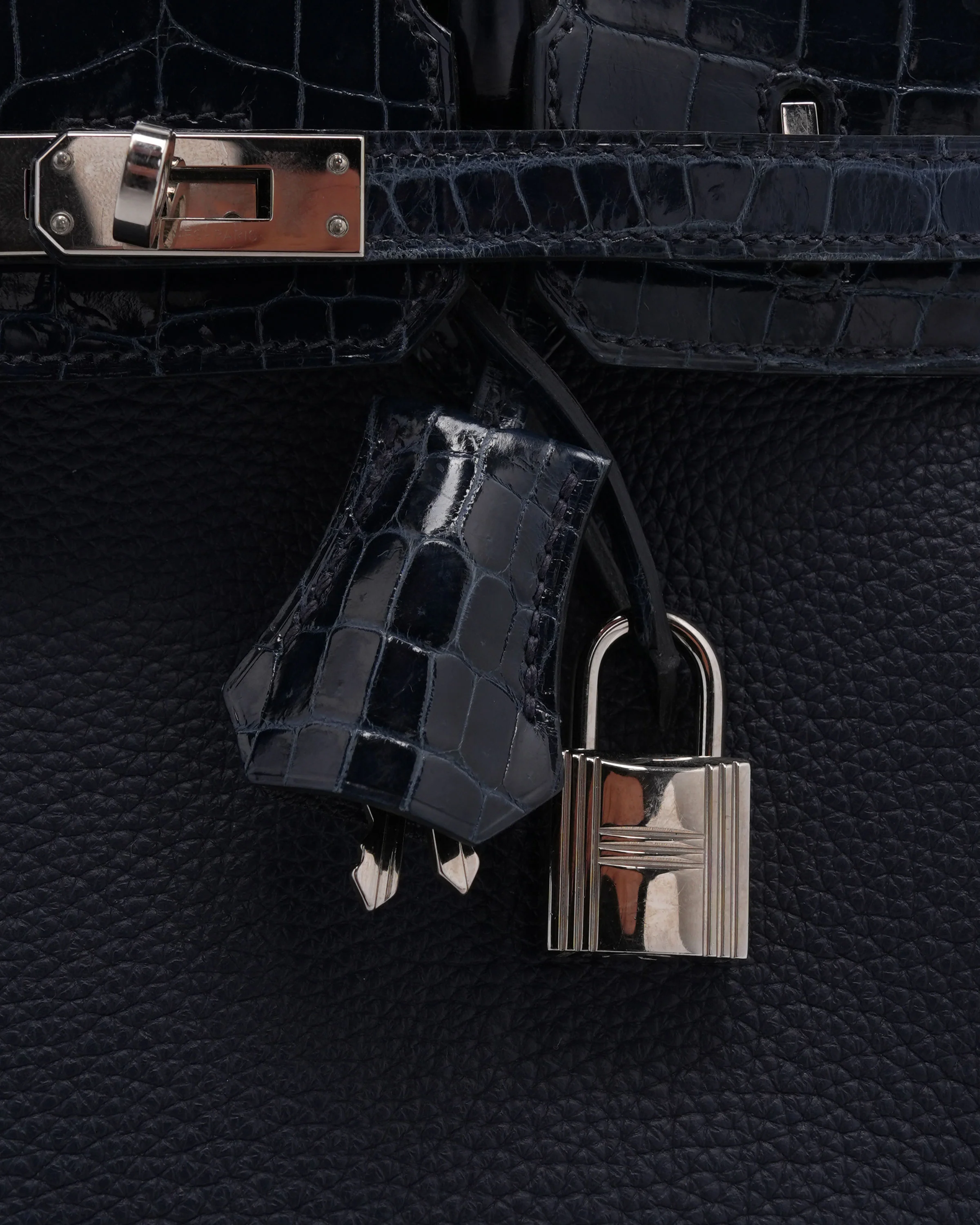 Shiny Crocodile Togo Birkin Touch 25 - Image 6