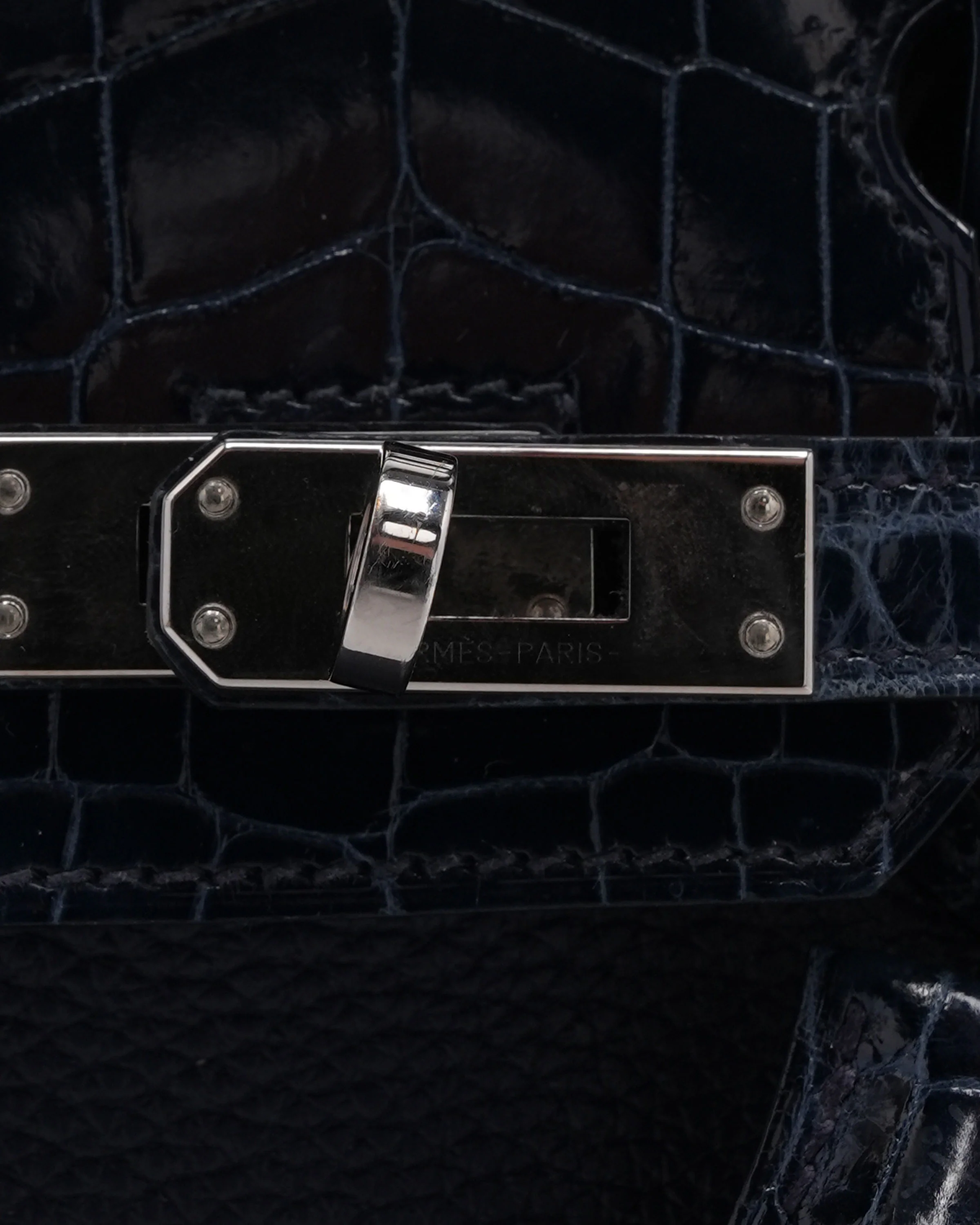 Shiny Crocodile Togo Birkin Touch 25 - Image 7