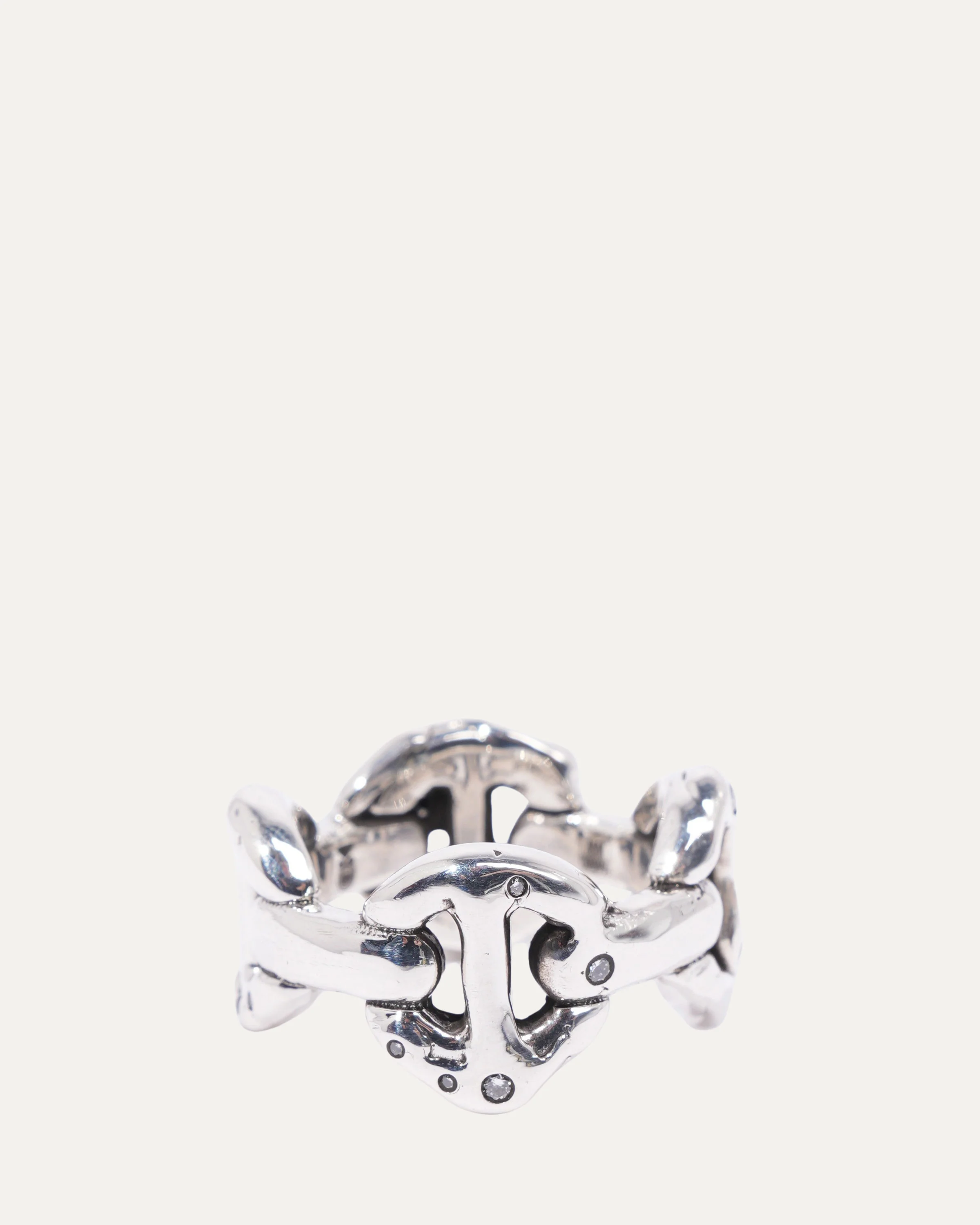 Sacred Melted Quad Ring w/ Diamonds - Image 3