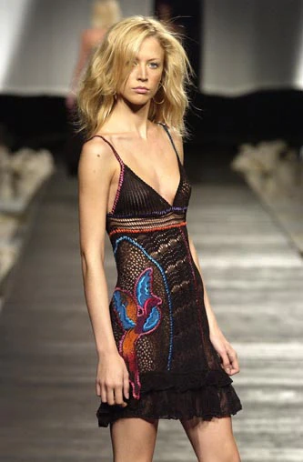 SS 2003 Butterfly Crochet Dress - Image 5