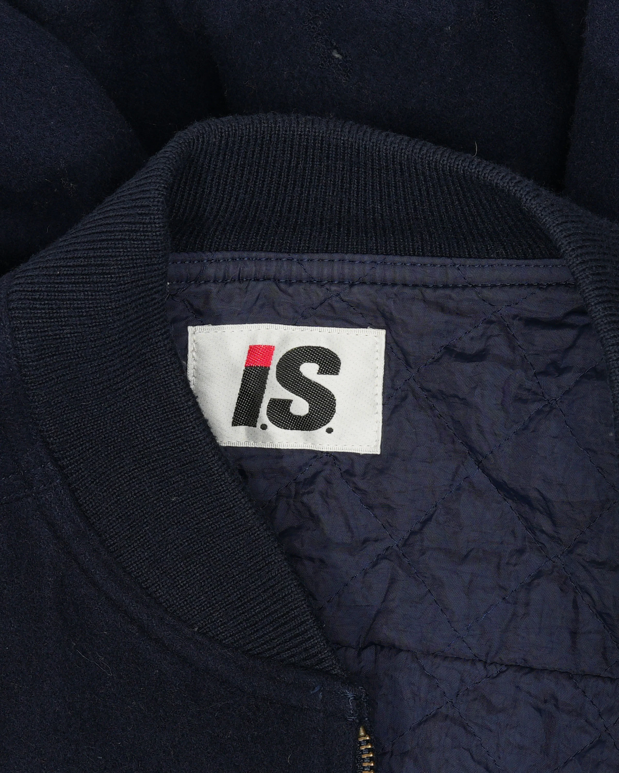 Care Label Wool Bomber Jacket - Image 3