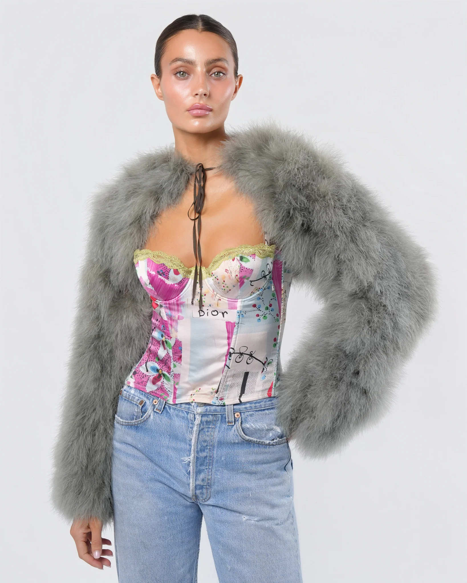 FW 2000 Runway Feather Bolero