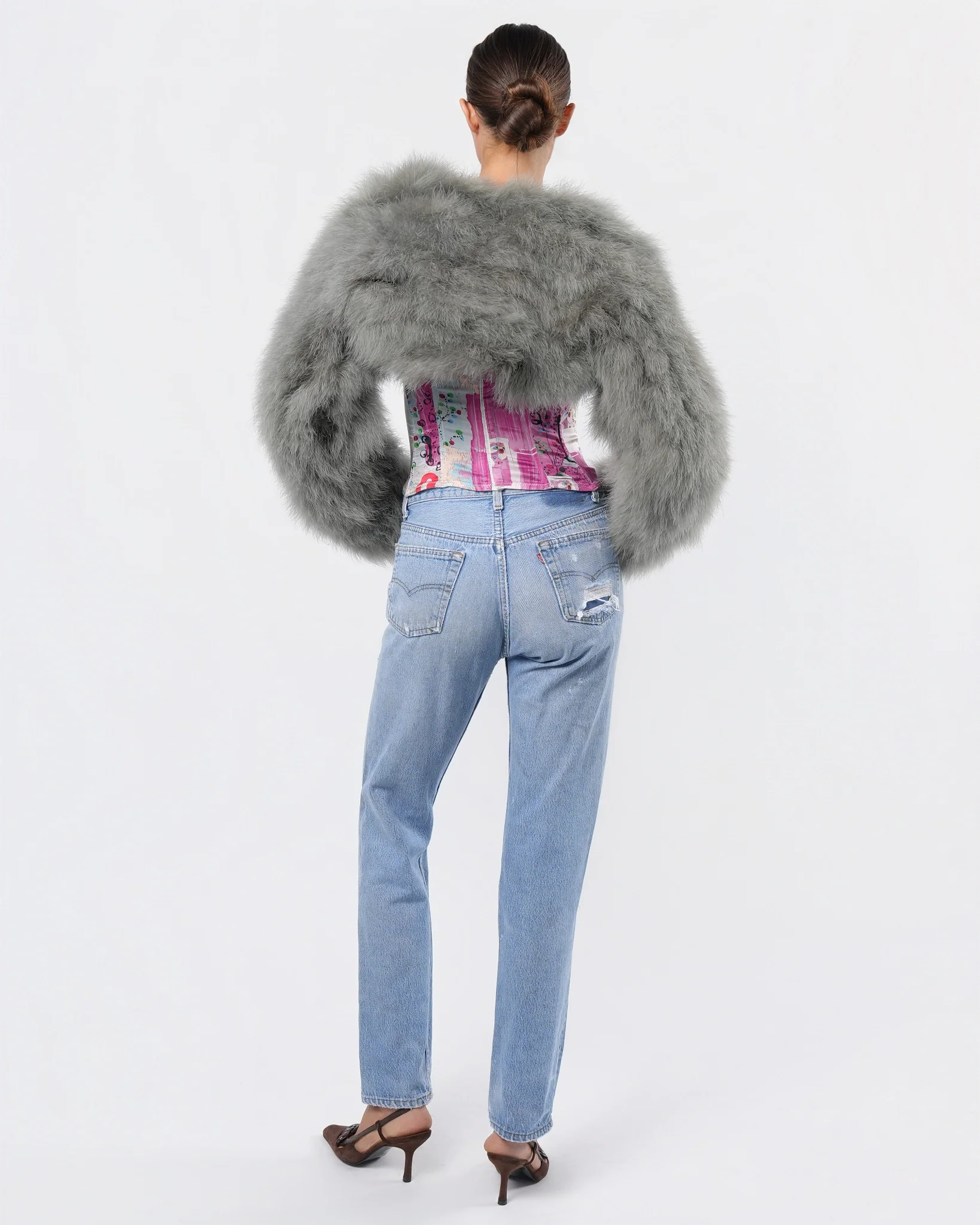 FW 2000 Runway Feather Bolero - Image 4