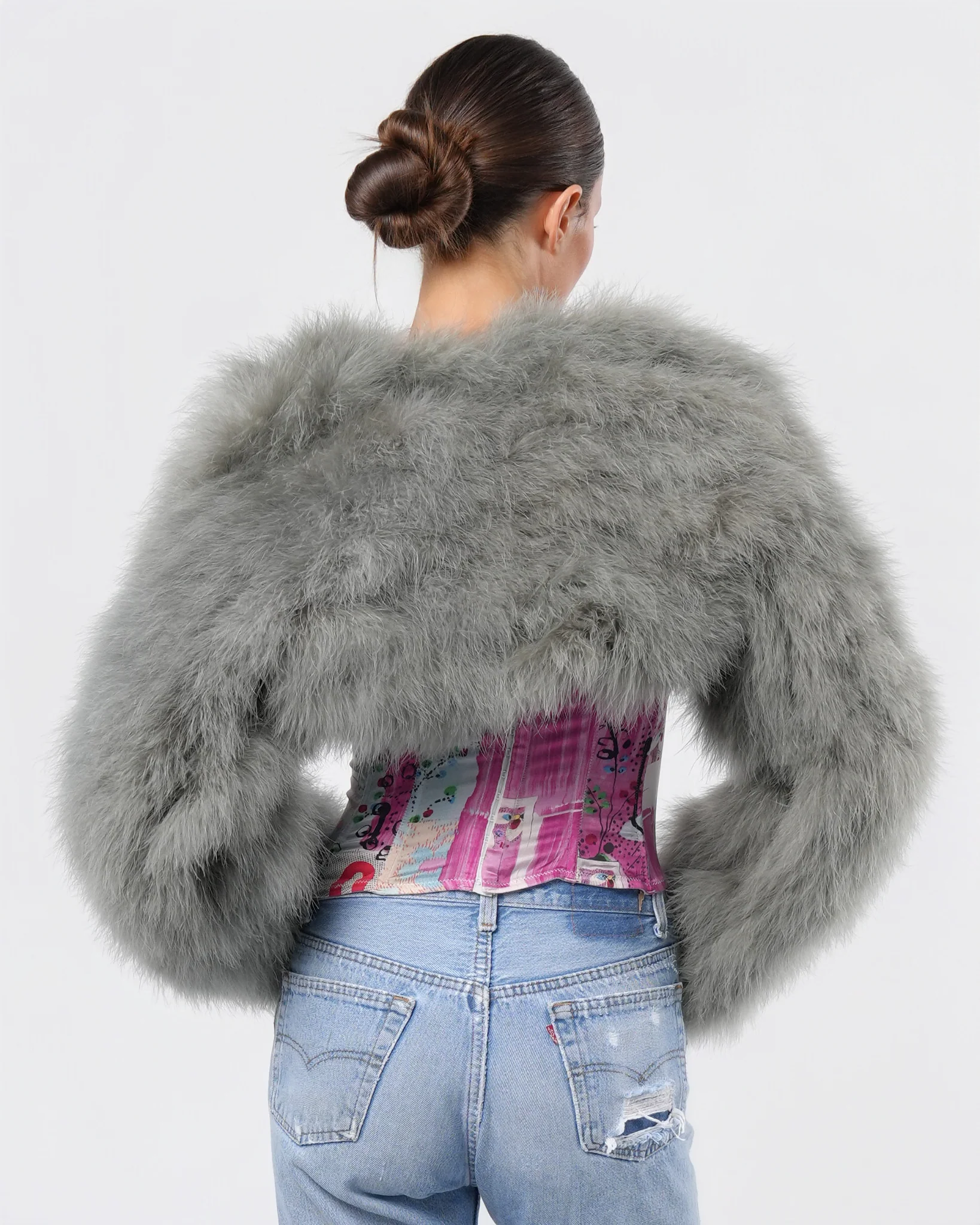 FW 2000 Runway Feather Bolero - Image 5
