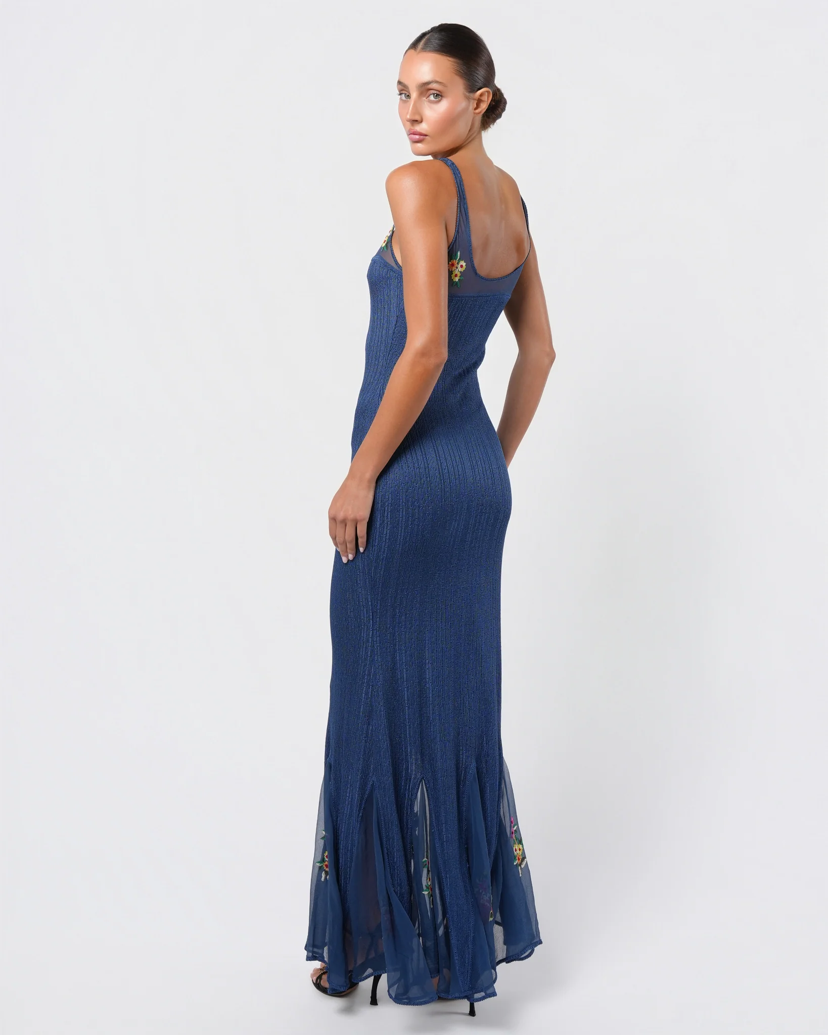 FW 2001 Knit Embroidered Gown - Image 12