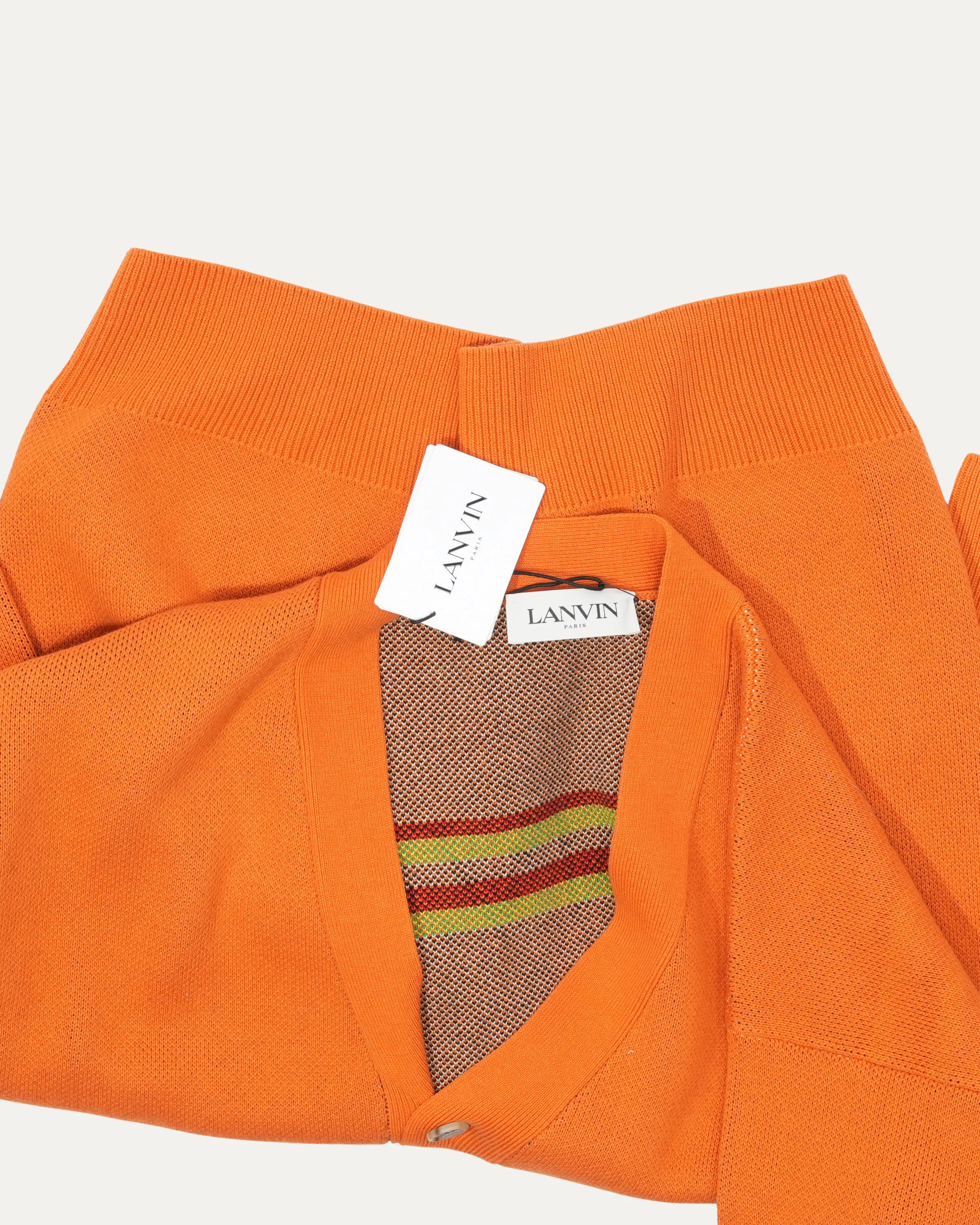 Intarsia Logo Merino-Blend Cardigan - Image 3