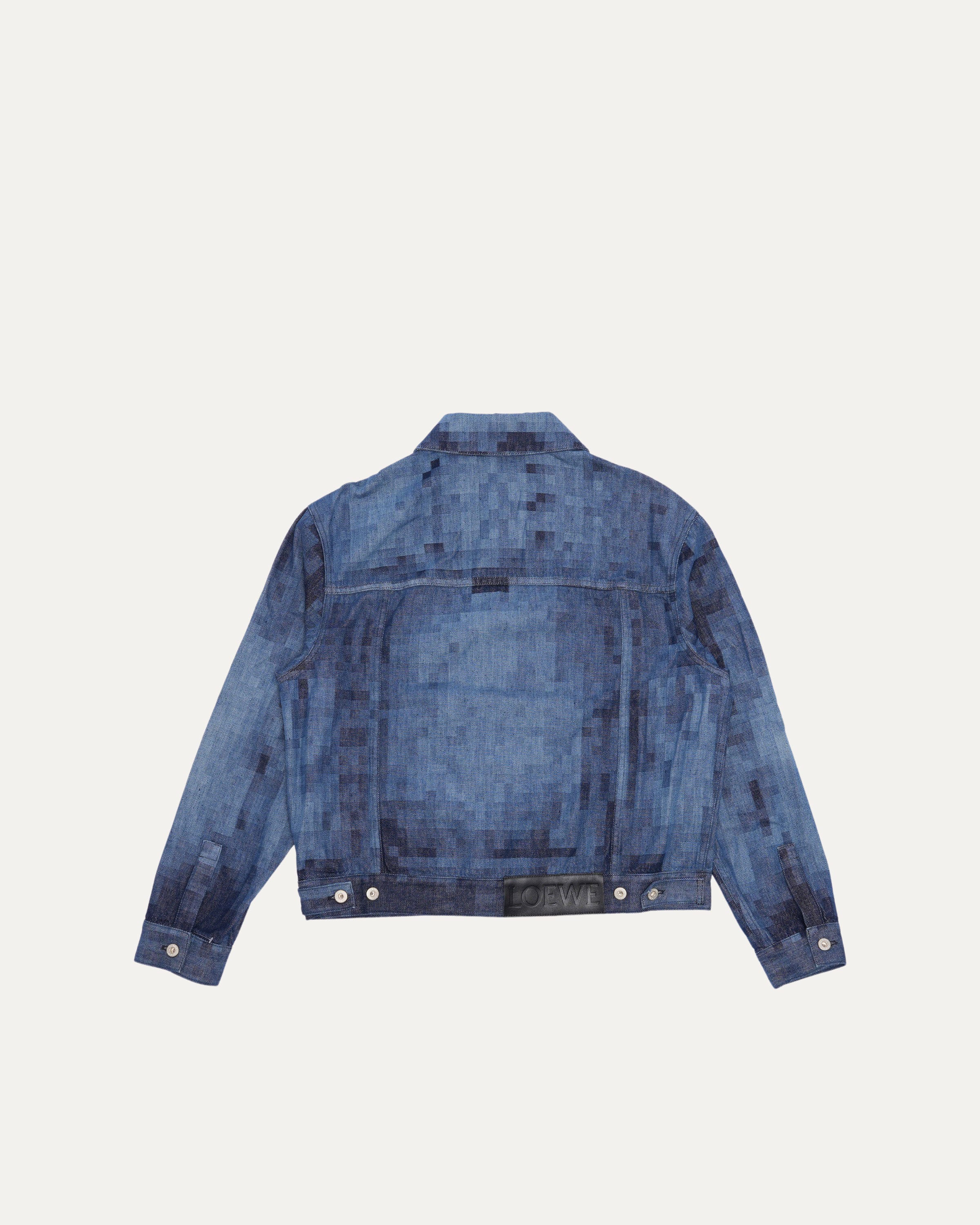 Pixelated Denim Shirt - Image 2