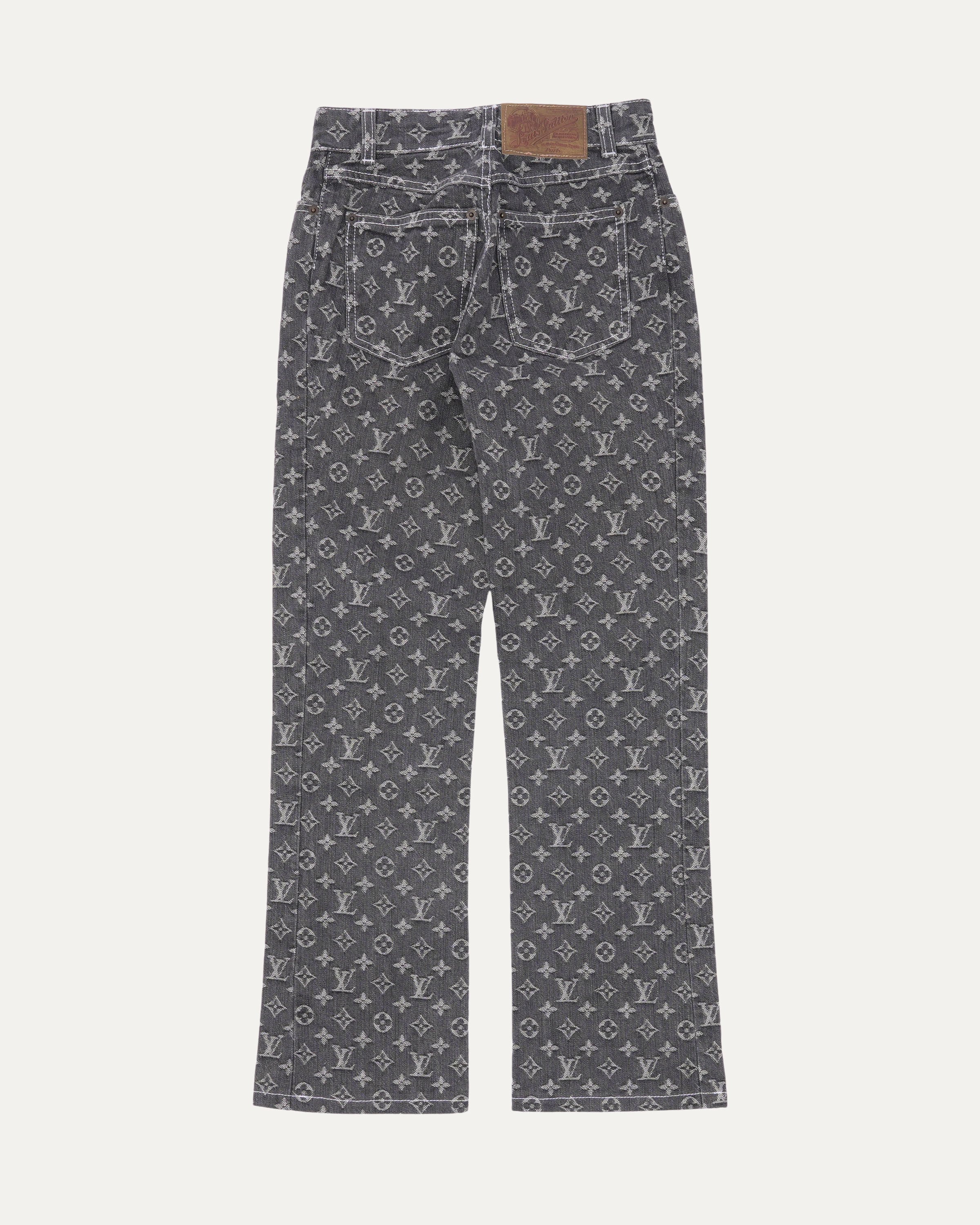 Jacquard Monogram Jeans - Image 2