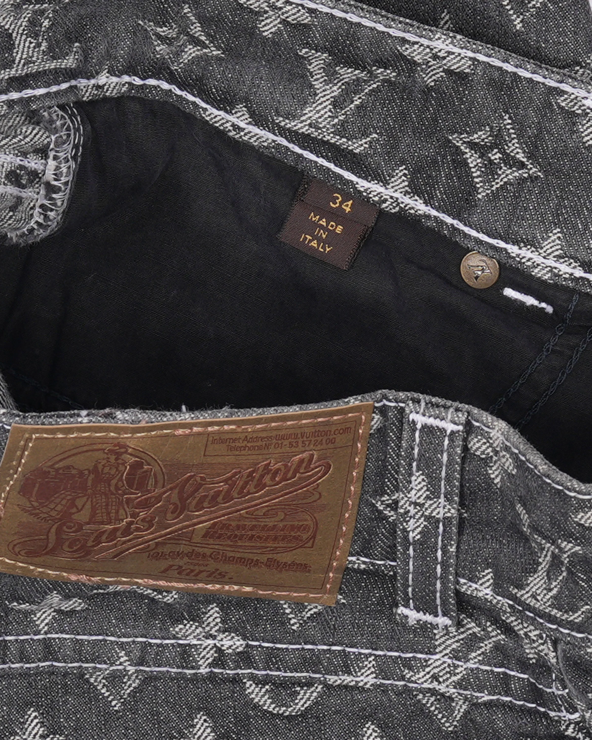Jacquard Monogram Jeans - Image 3