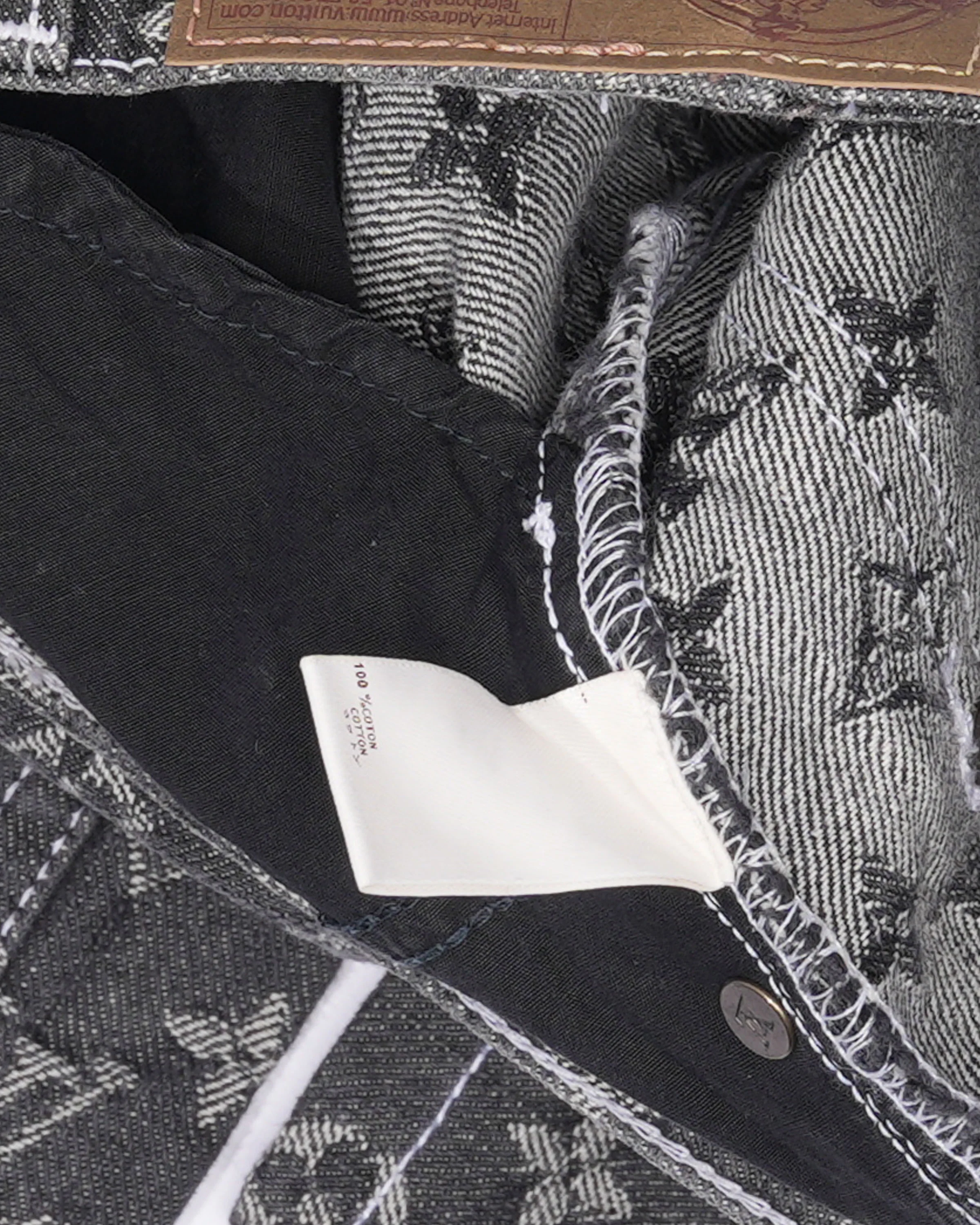 Jacquard Monogram Jeans - Image 4