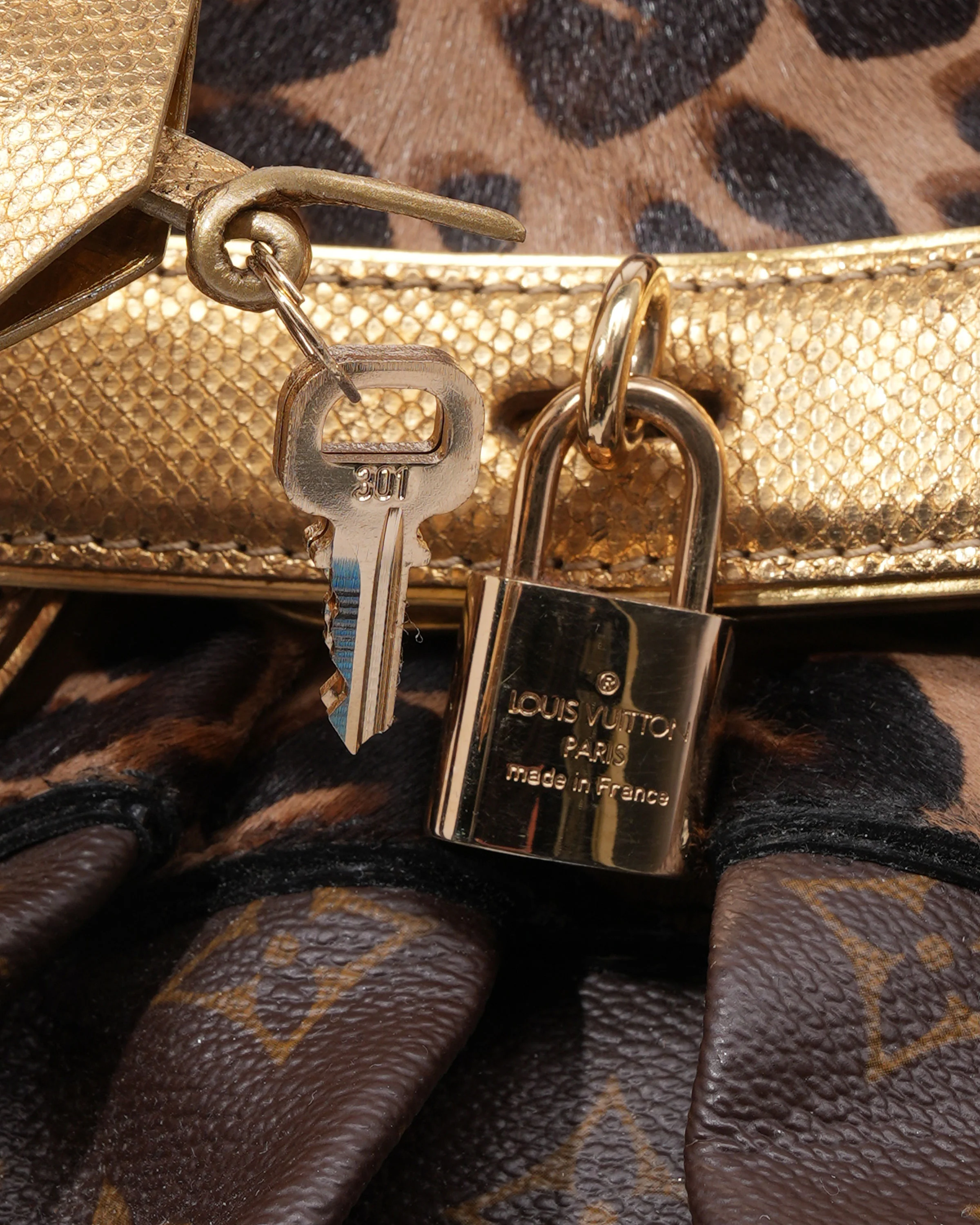 Monogram Leopard Steamer Travel Bag - Image 6