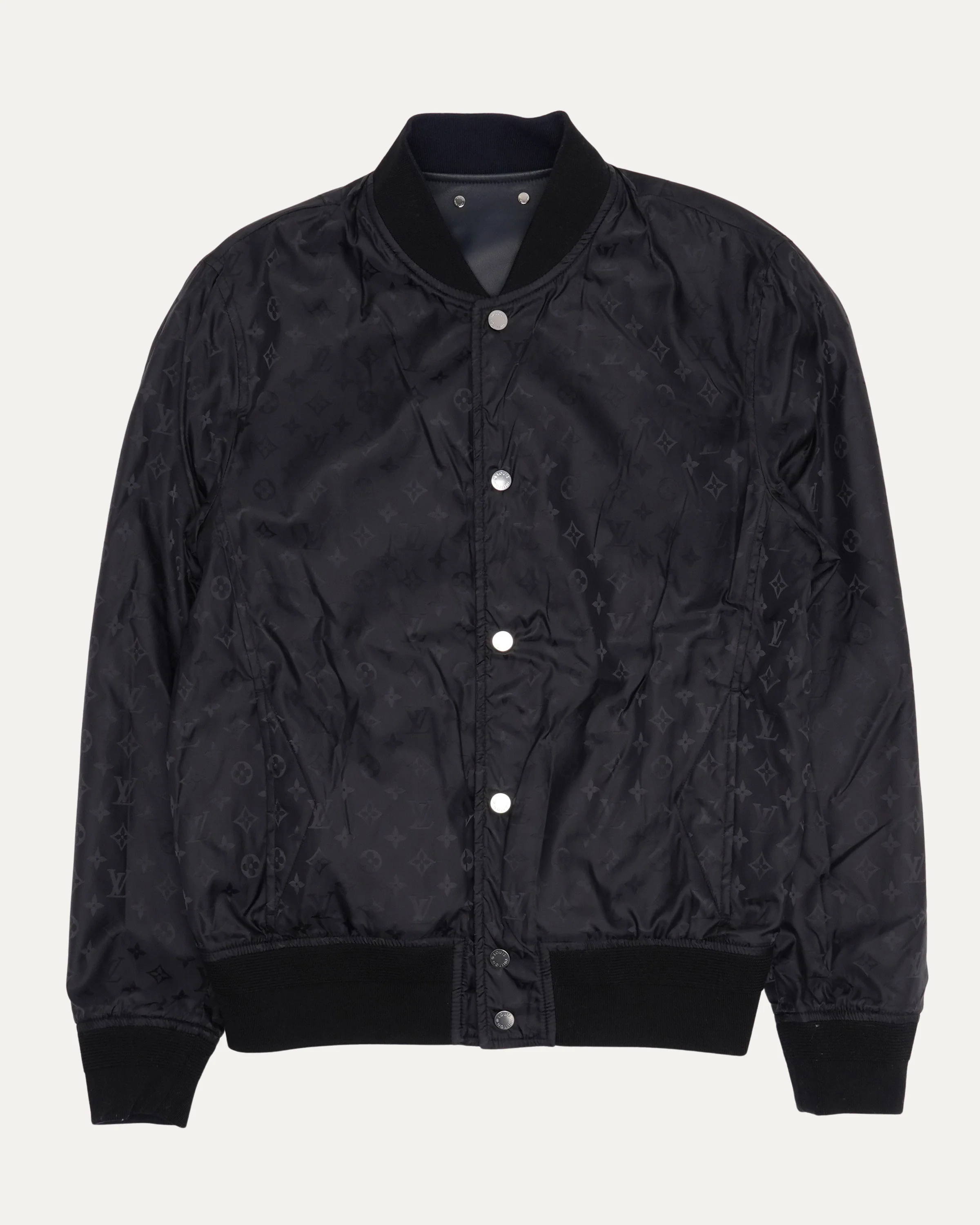 Monogram Reversible Leather Varsity Jacket - Image 3