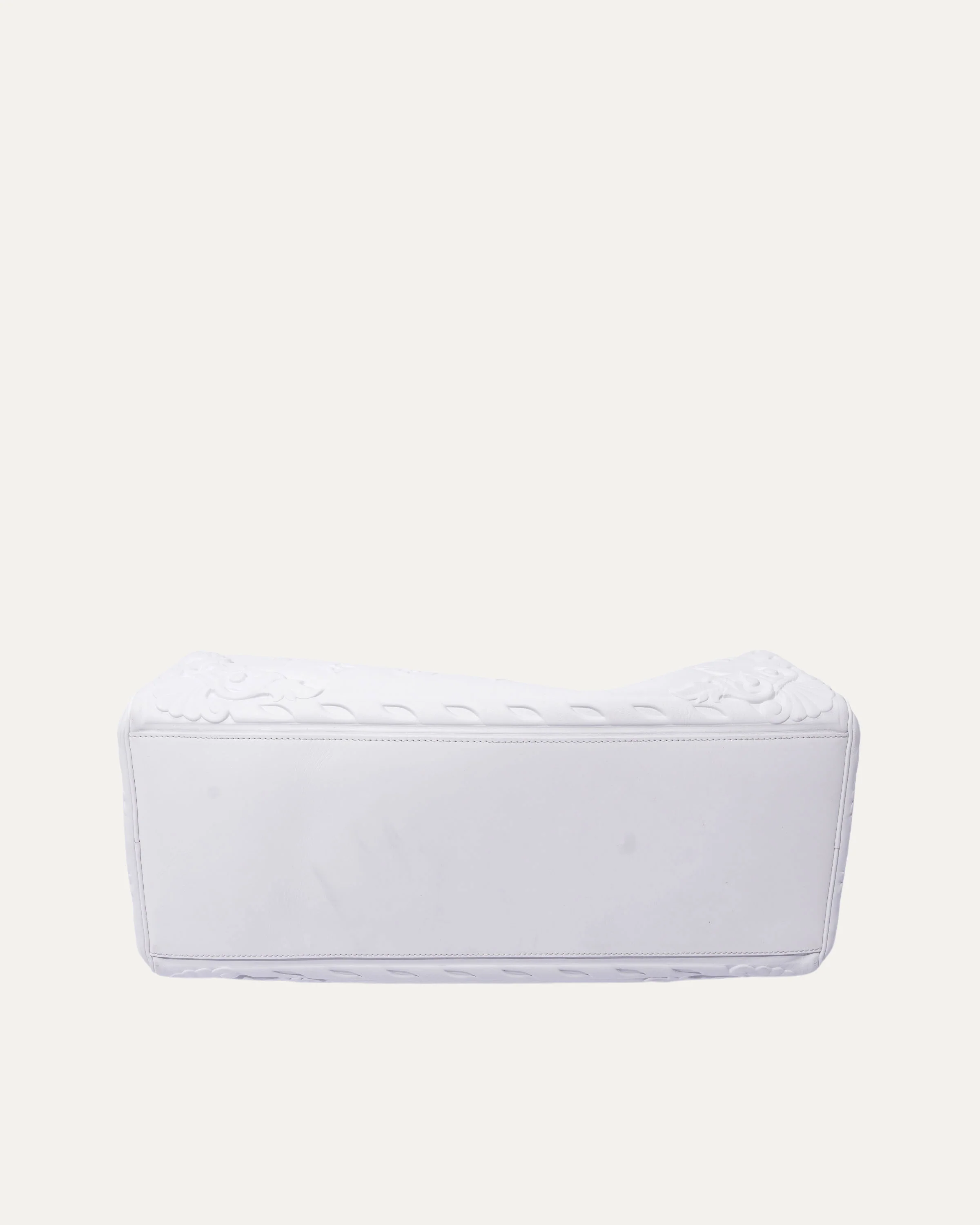 Optic White Embossed Monogram Keepall 50 - Image 5