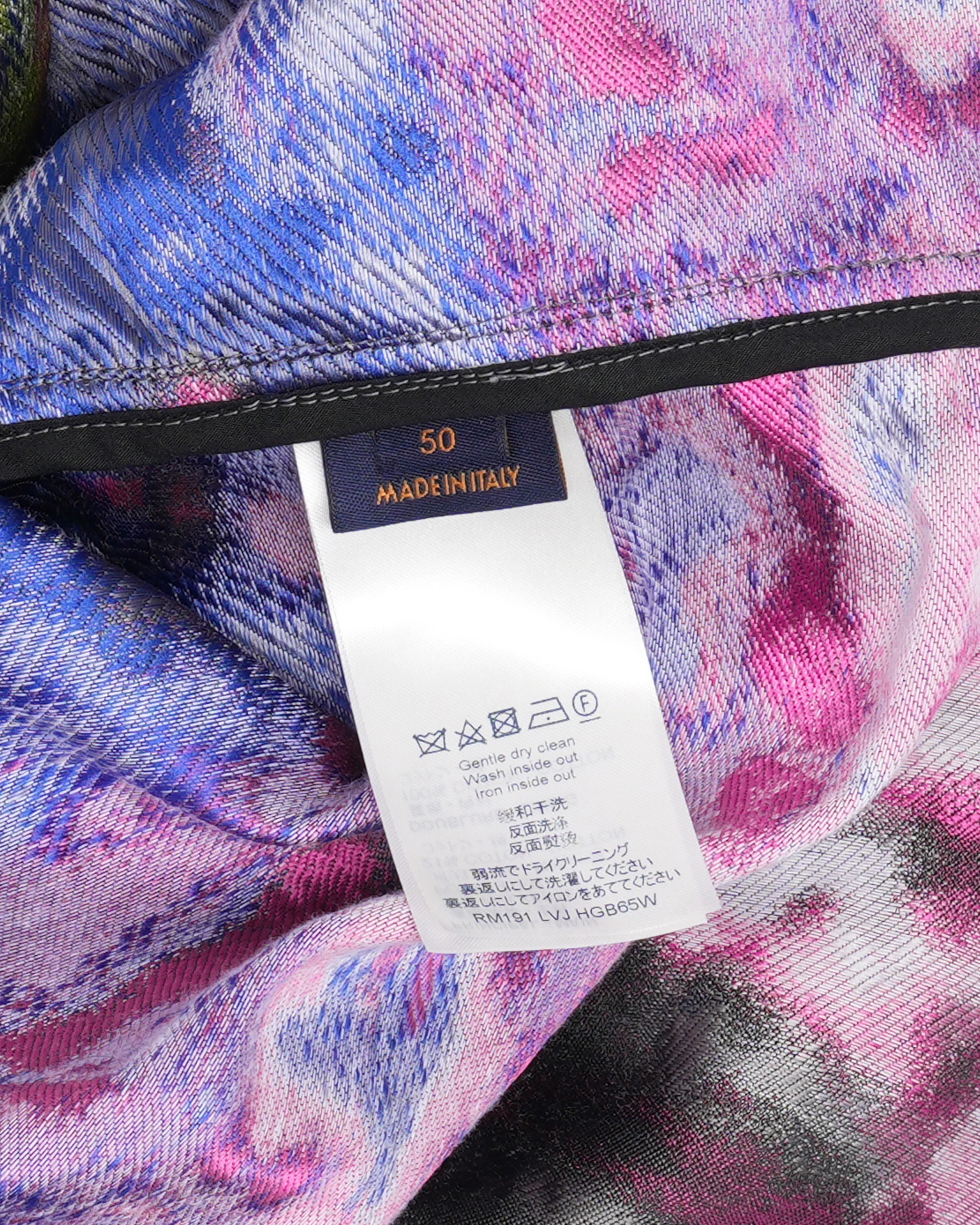 SS19 Abstract Print Patchwork Windbreaker Jacket - Image 4