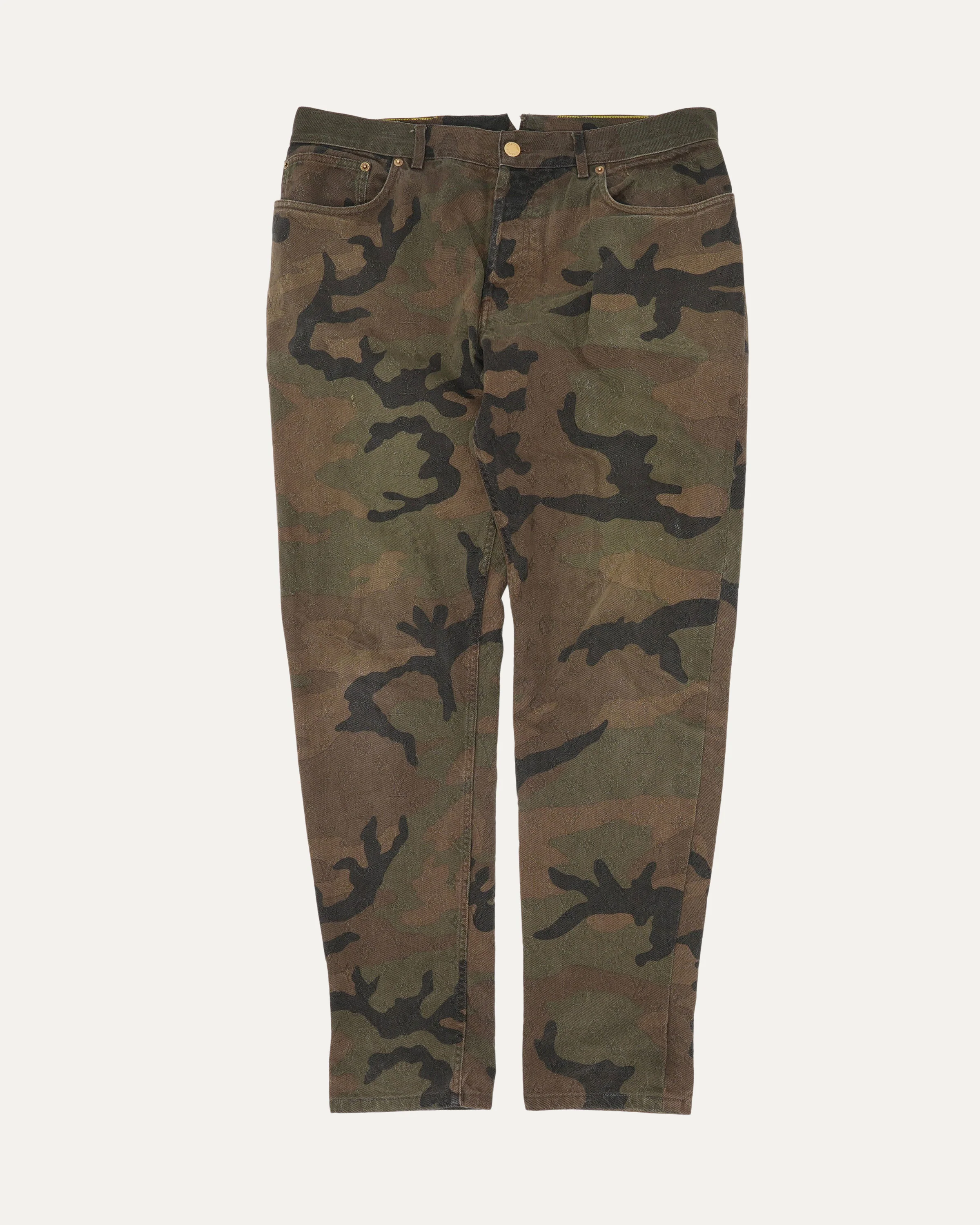 Supreme Jacquard Camouflage Monogram Jeans