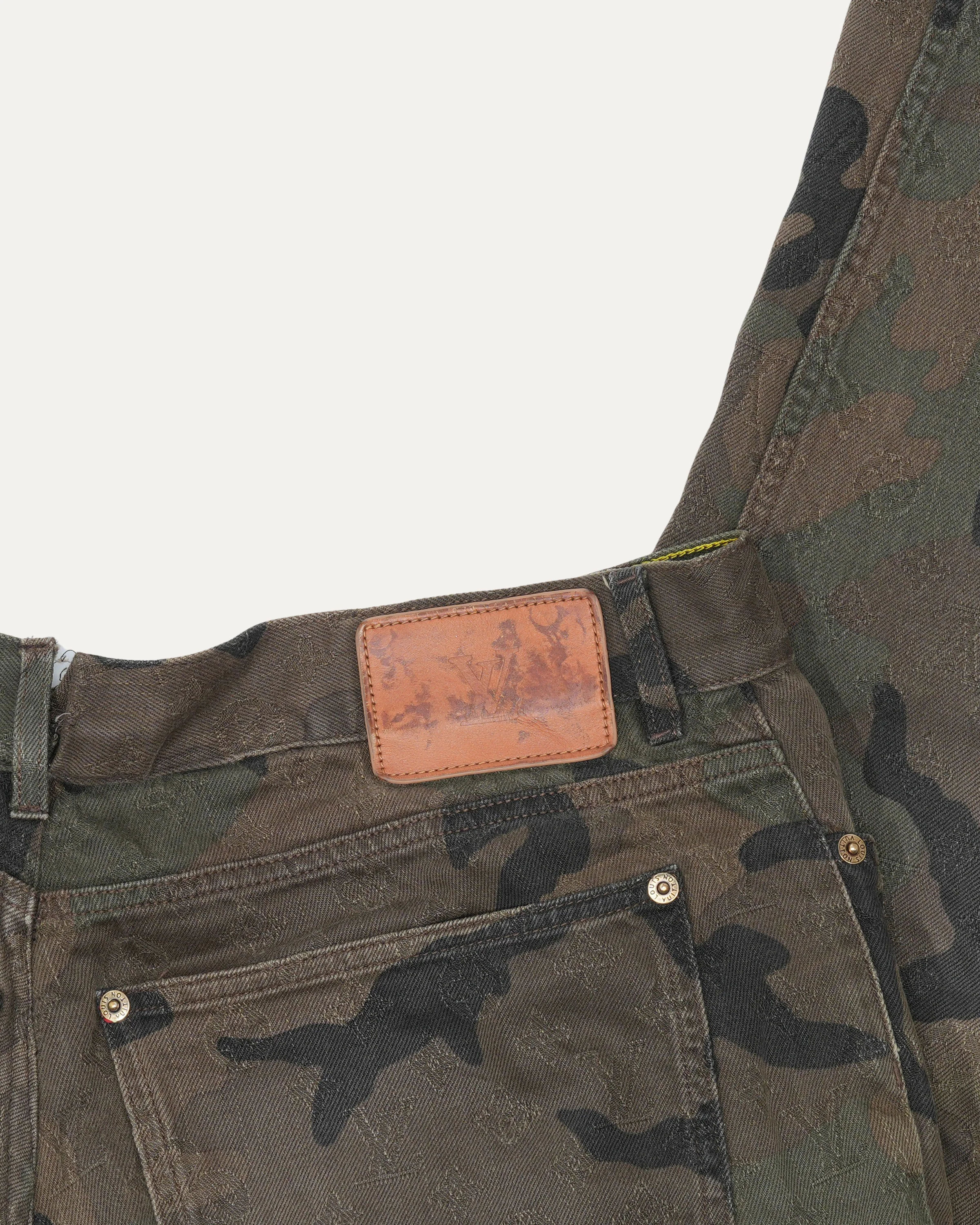 Supreme Jacquard Camouflage Monogram Jeans - Image 3