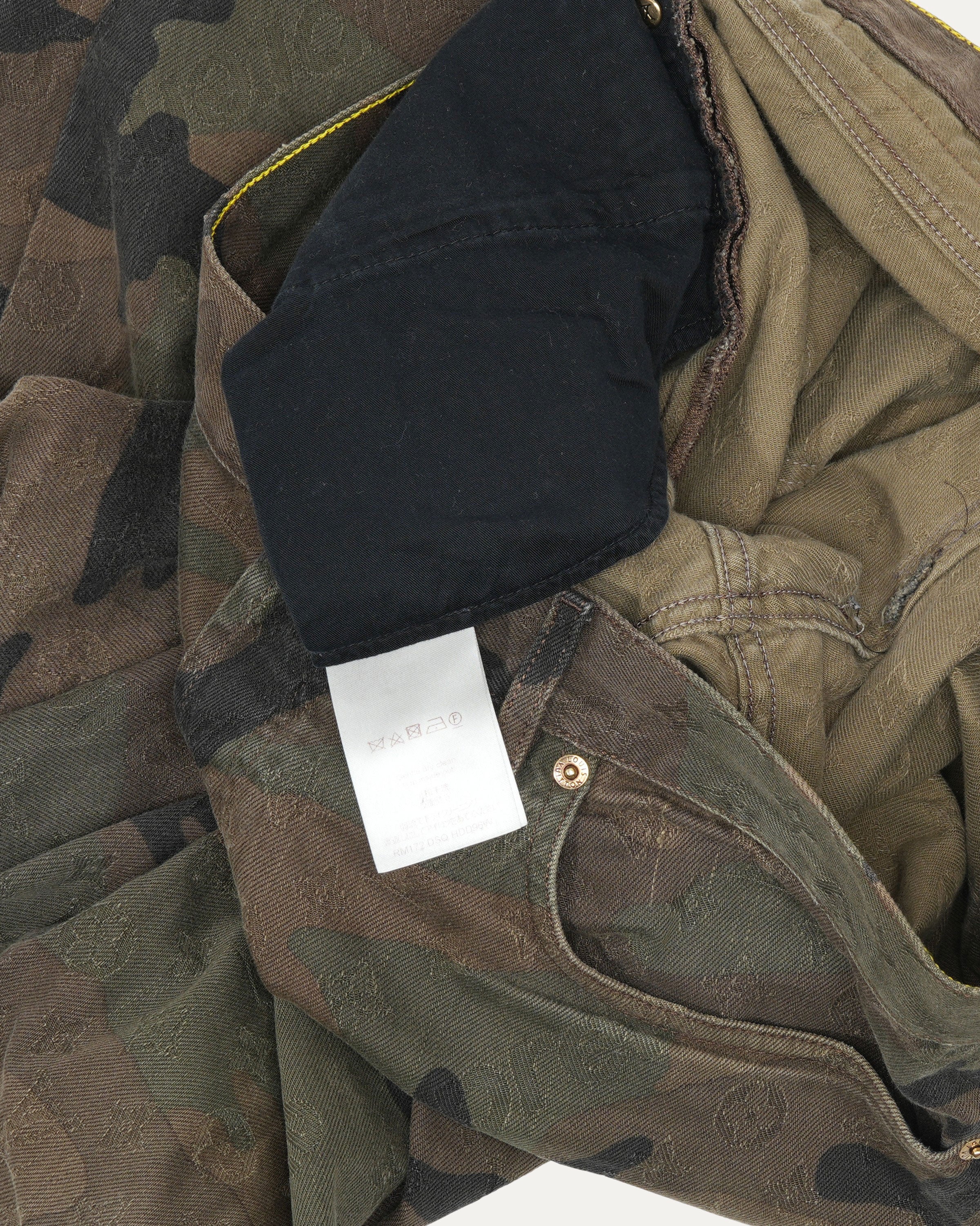 Supreme Jacquard Camouflage Monogram Jeans - Image 5