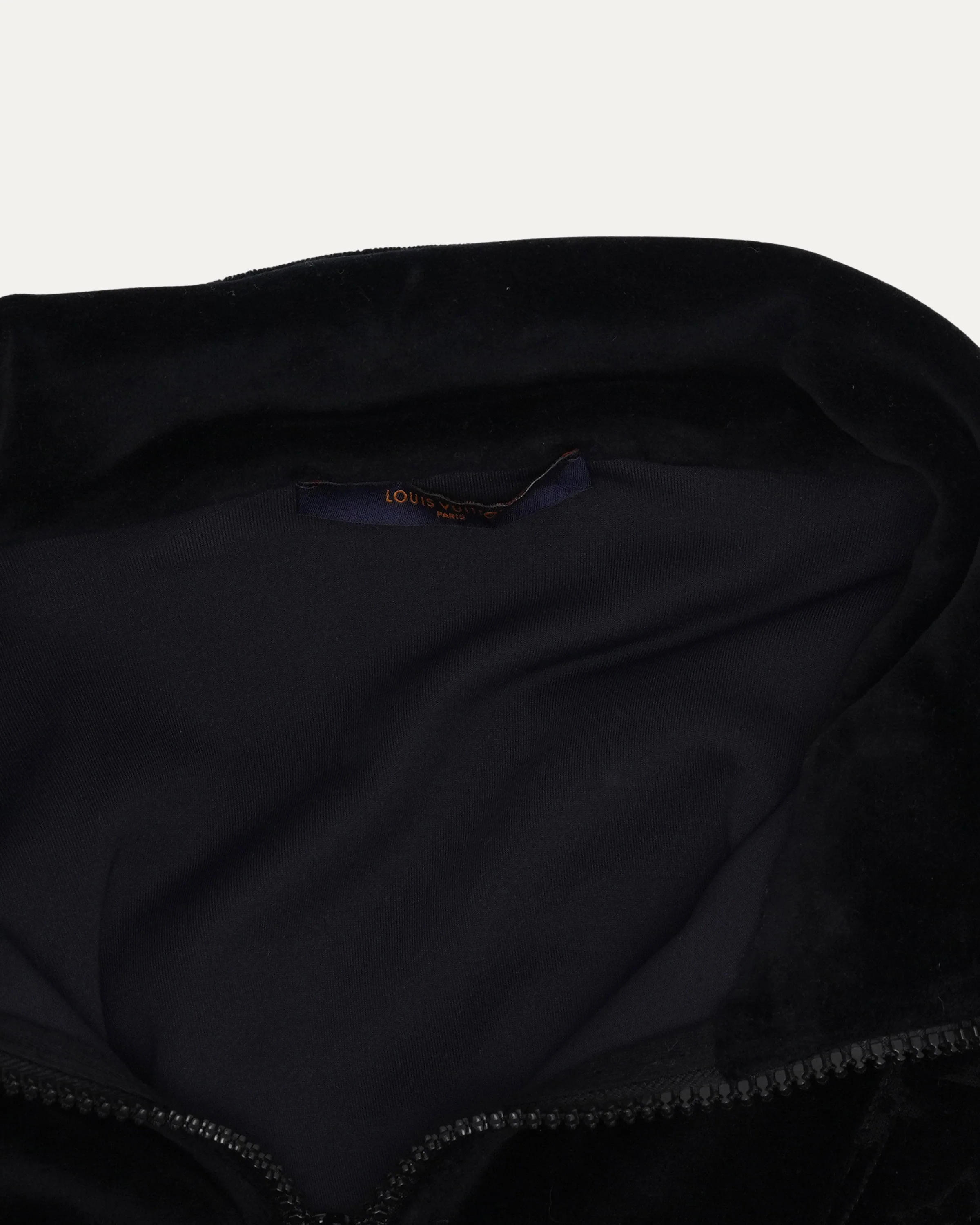 Velour Monogram Cargo Pocket Quarter Zip Jacket - Image 3