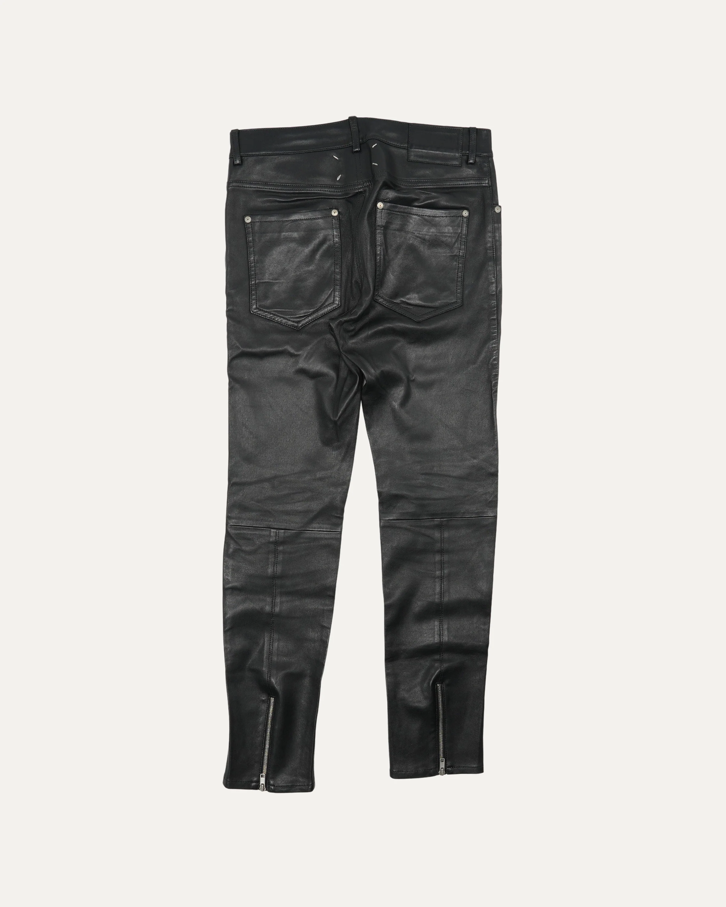 Leather Five Pocket Pants - Image 2