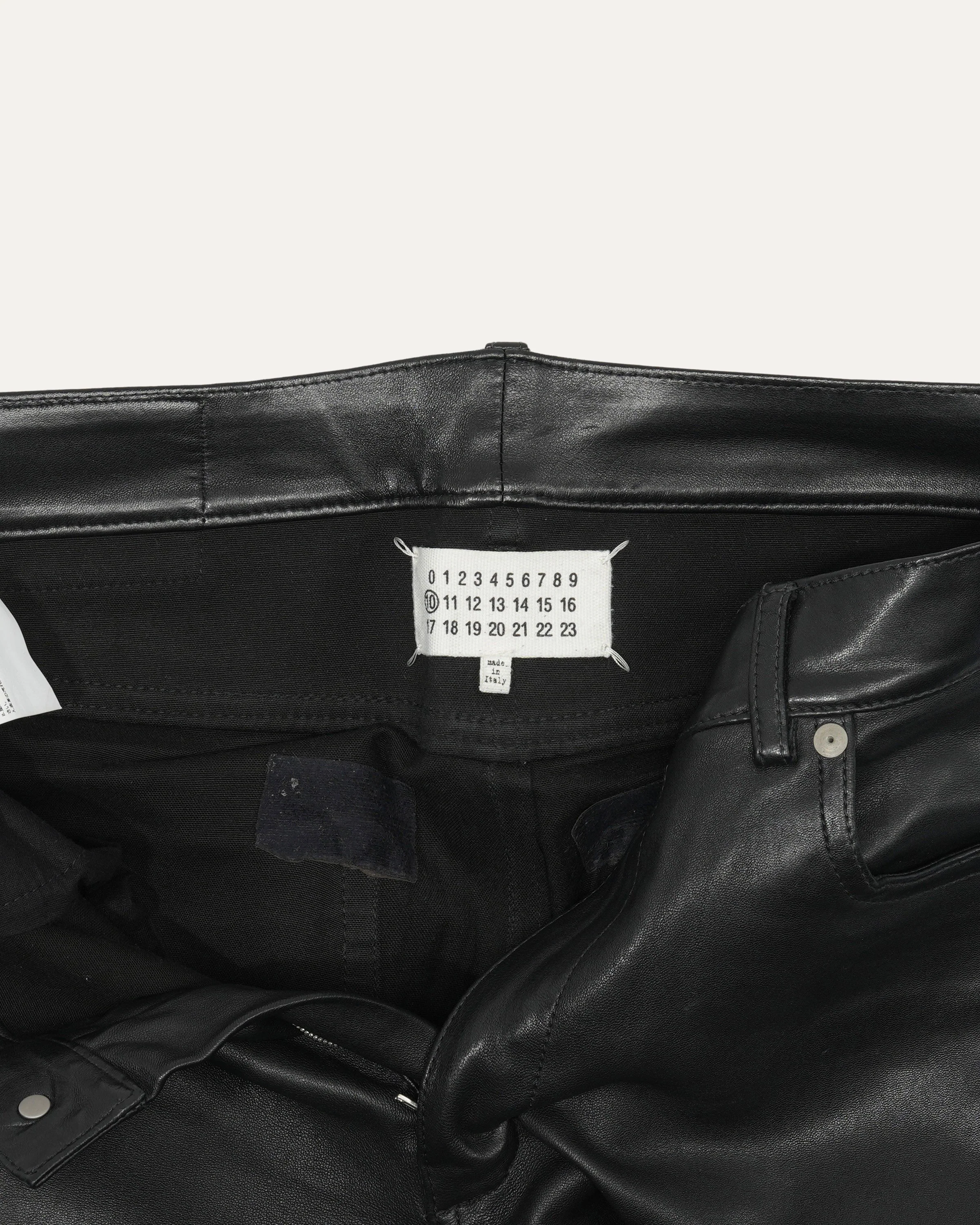 Leather Five Pocket Pants - Image 3