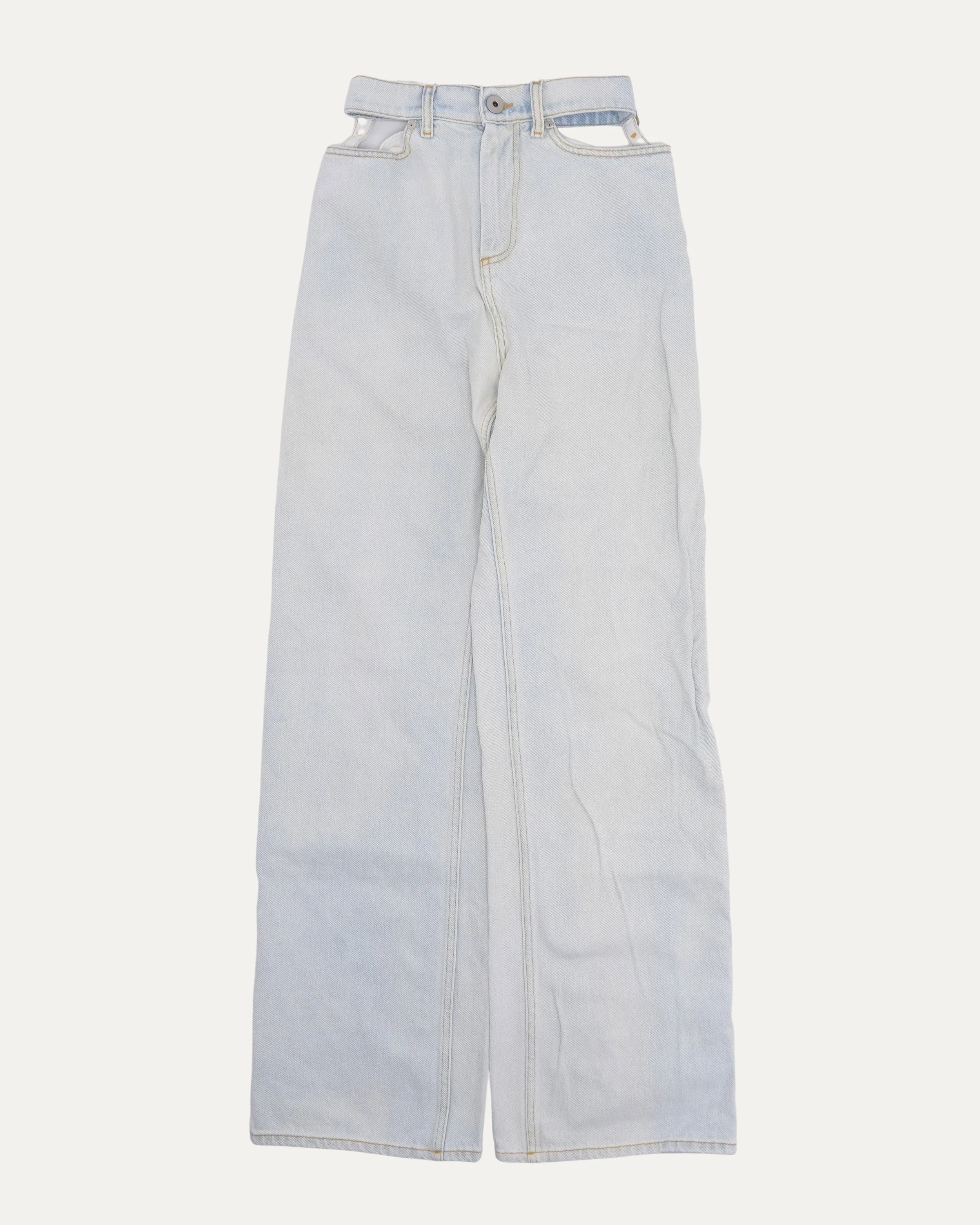 MM6 Cut Out Waistband Jeans