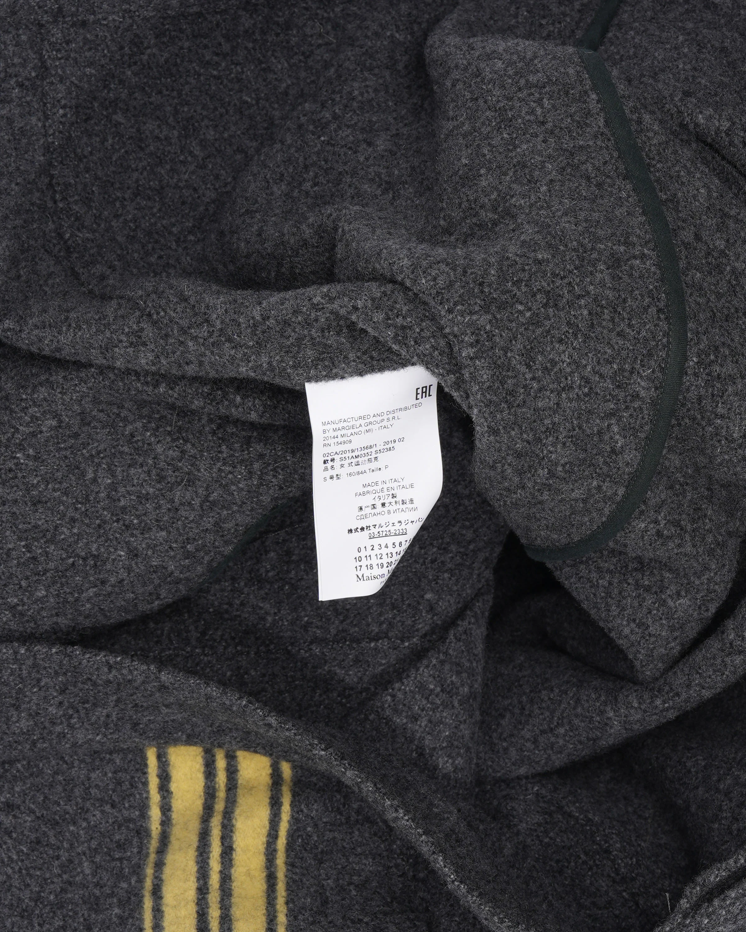 Oversized Yellow Stripped Wool Shirt - Image 6