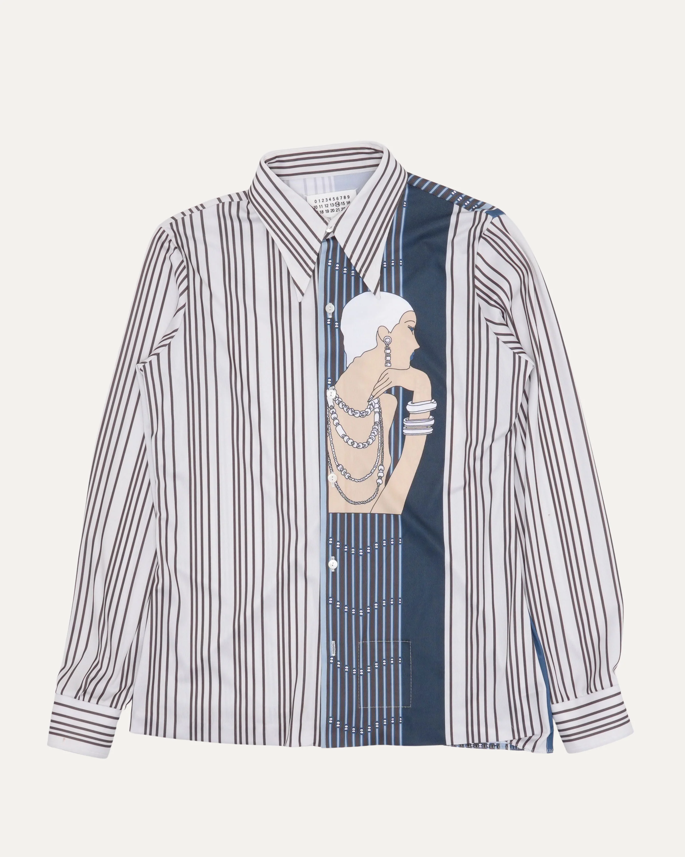 Portrait Print Seventies Shirt