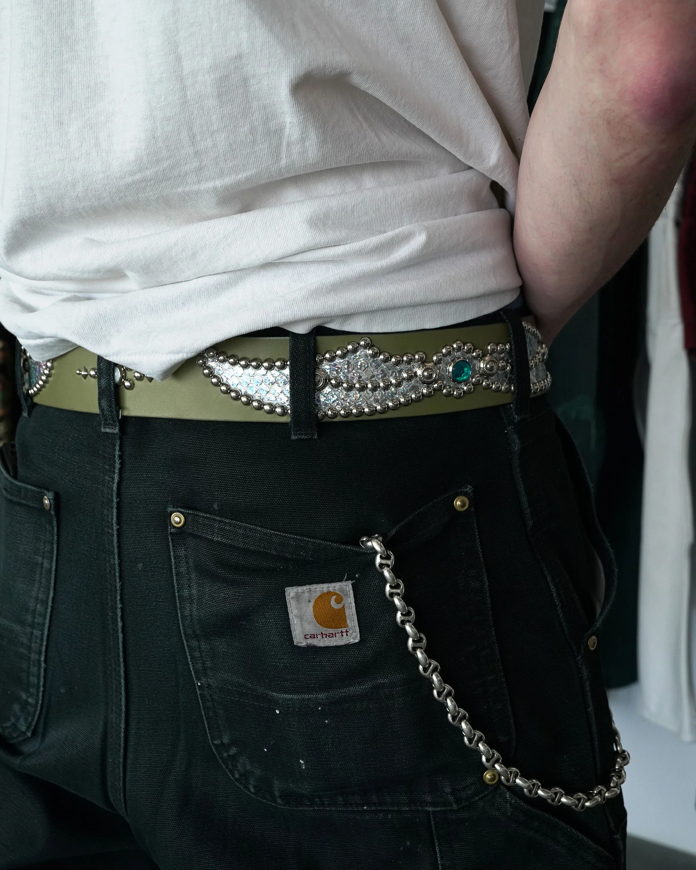 Justin Reed Exclusive Leather Inlay Belt - Image 7