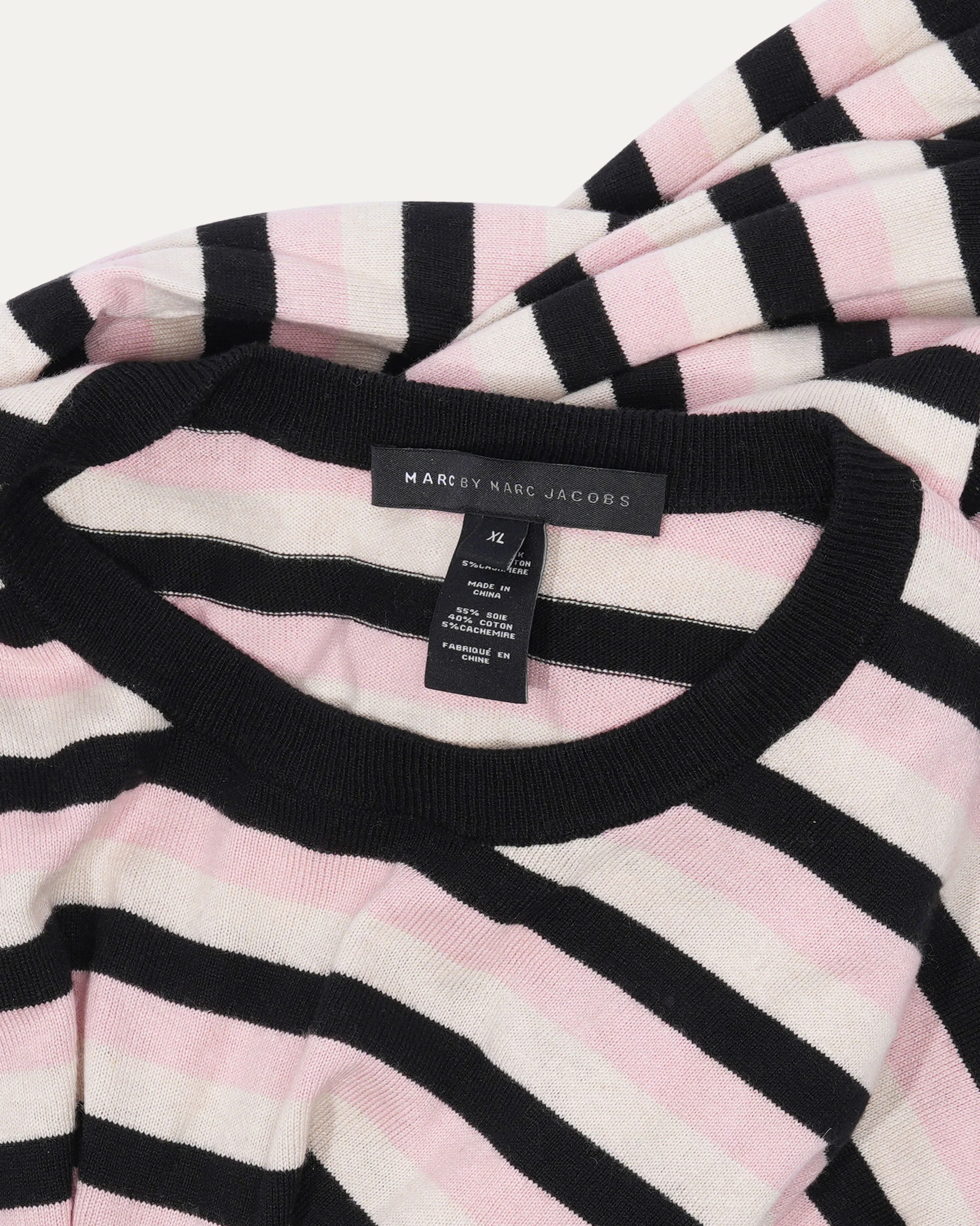 Silk-Cashmere Blend Striped Sweater - Image 3