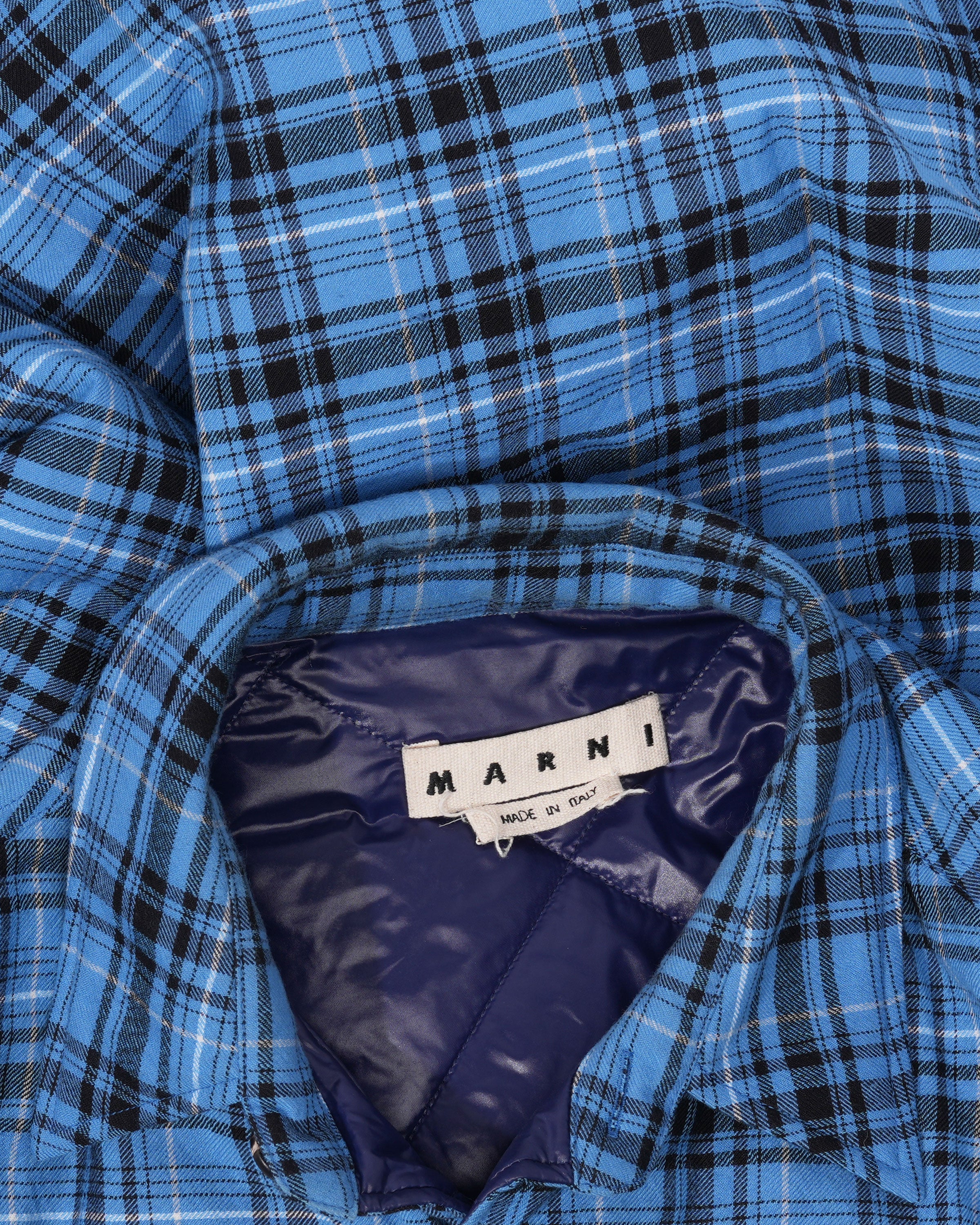 Plaid Padded Flannel Shirt Jacket - Image 3
