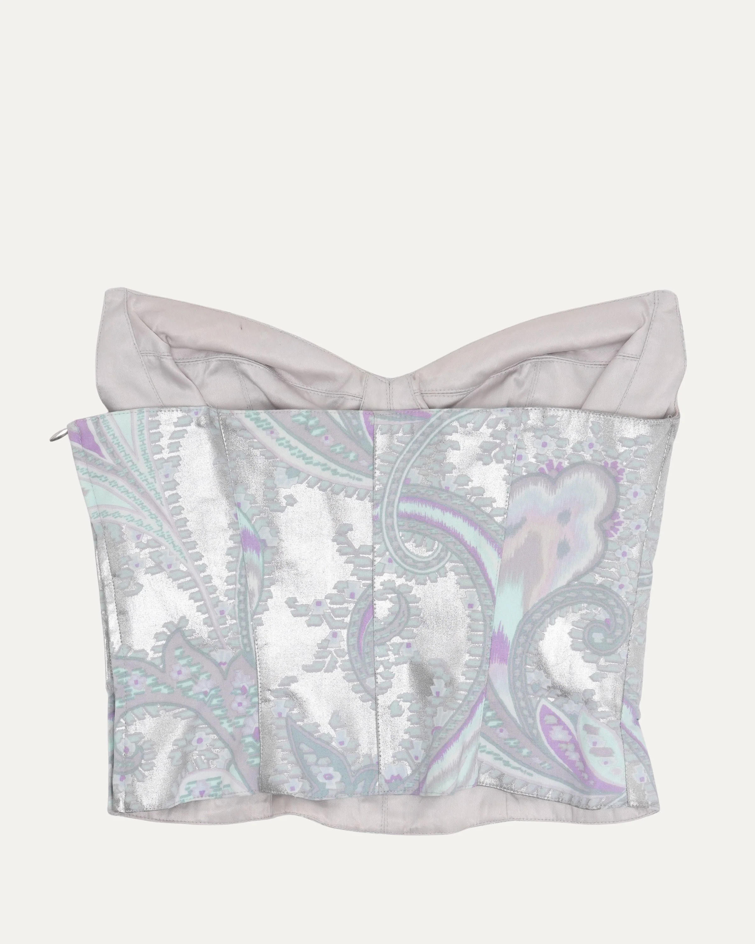 c. 2002 Metallic Bustier - Image 2