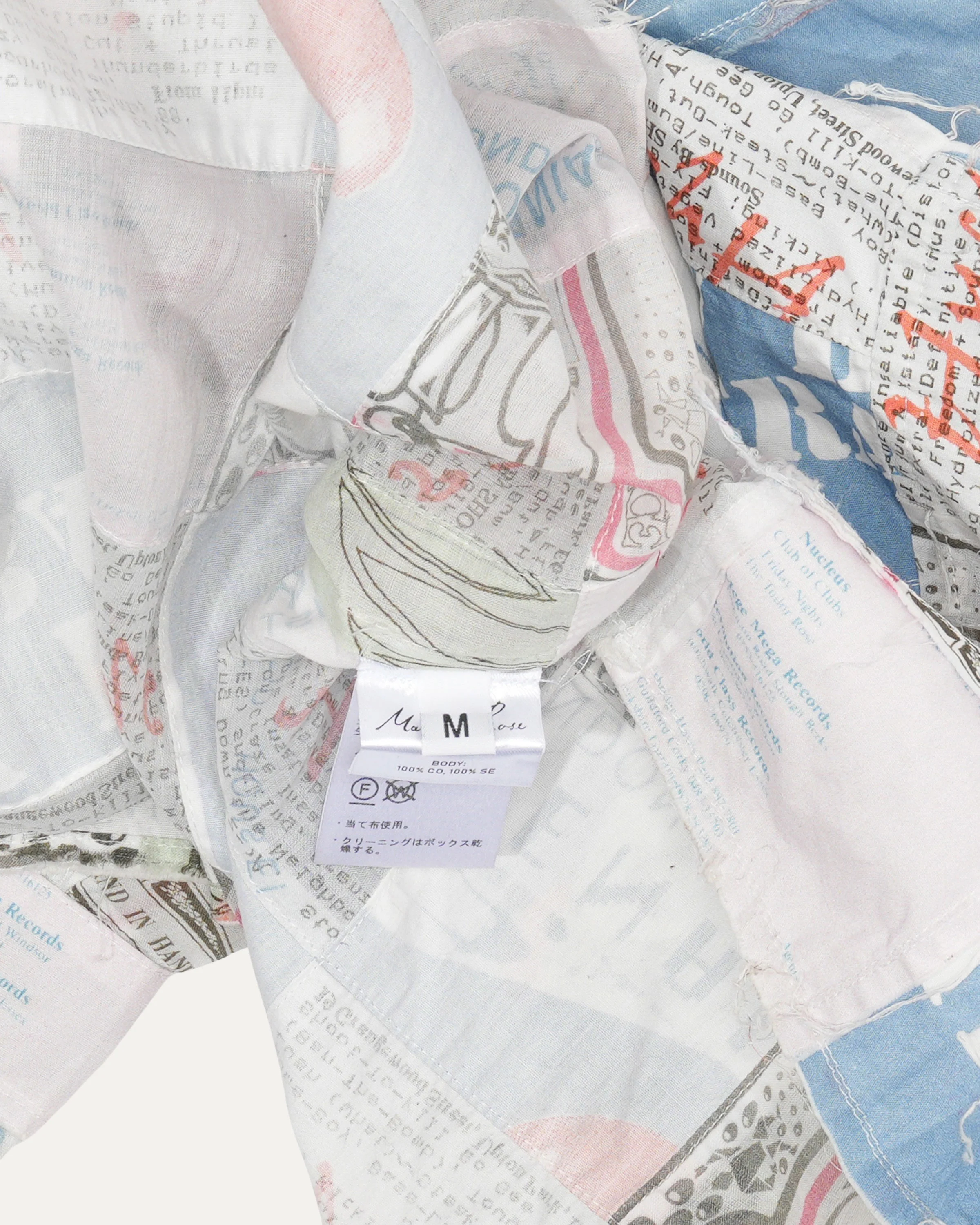 Newspaper Patchwork Shirt - Image 3