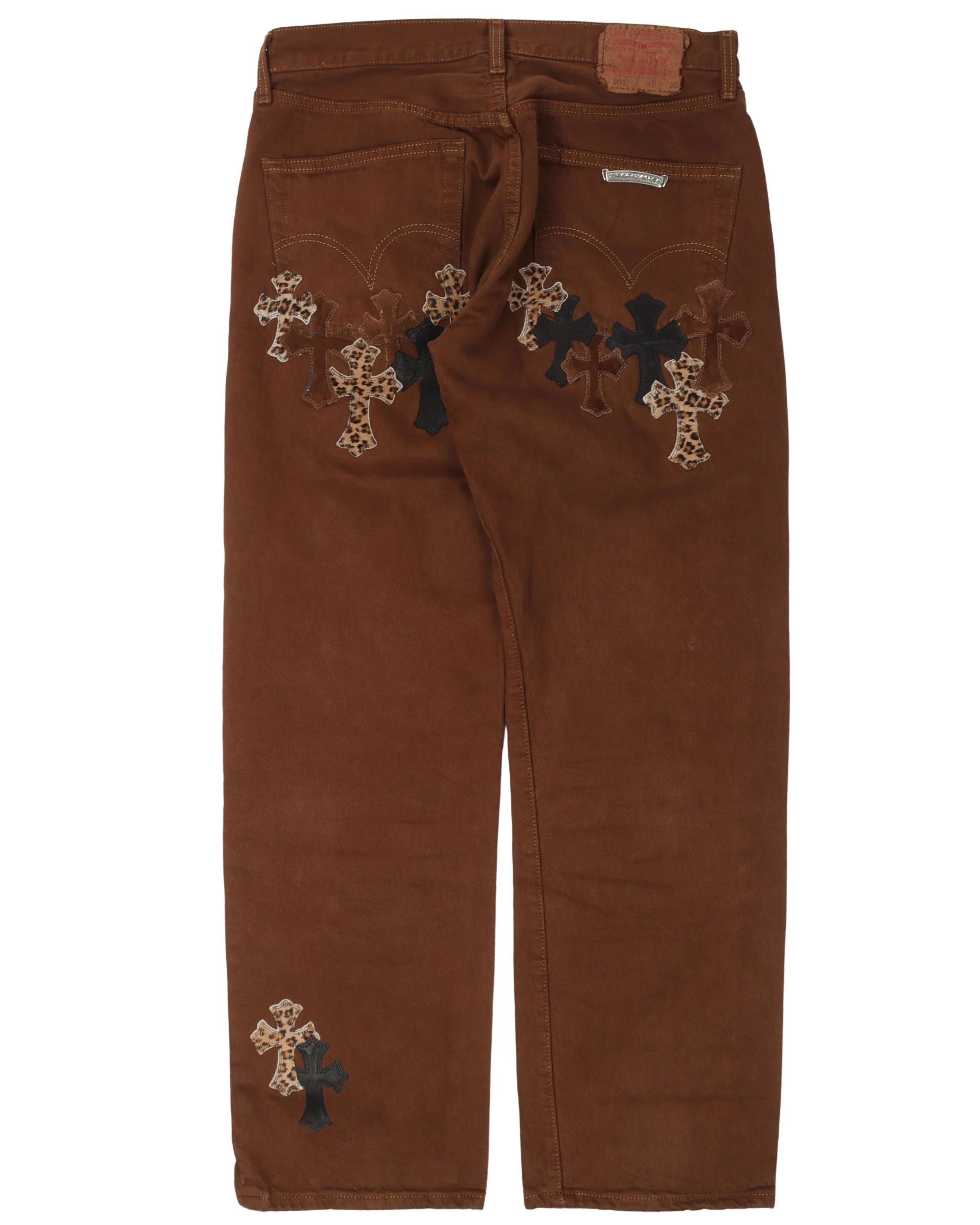 NYFW Leopard Levi's Cross Patch Jeans - Image 2