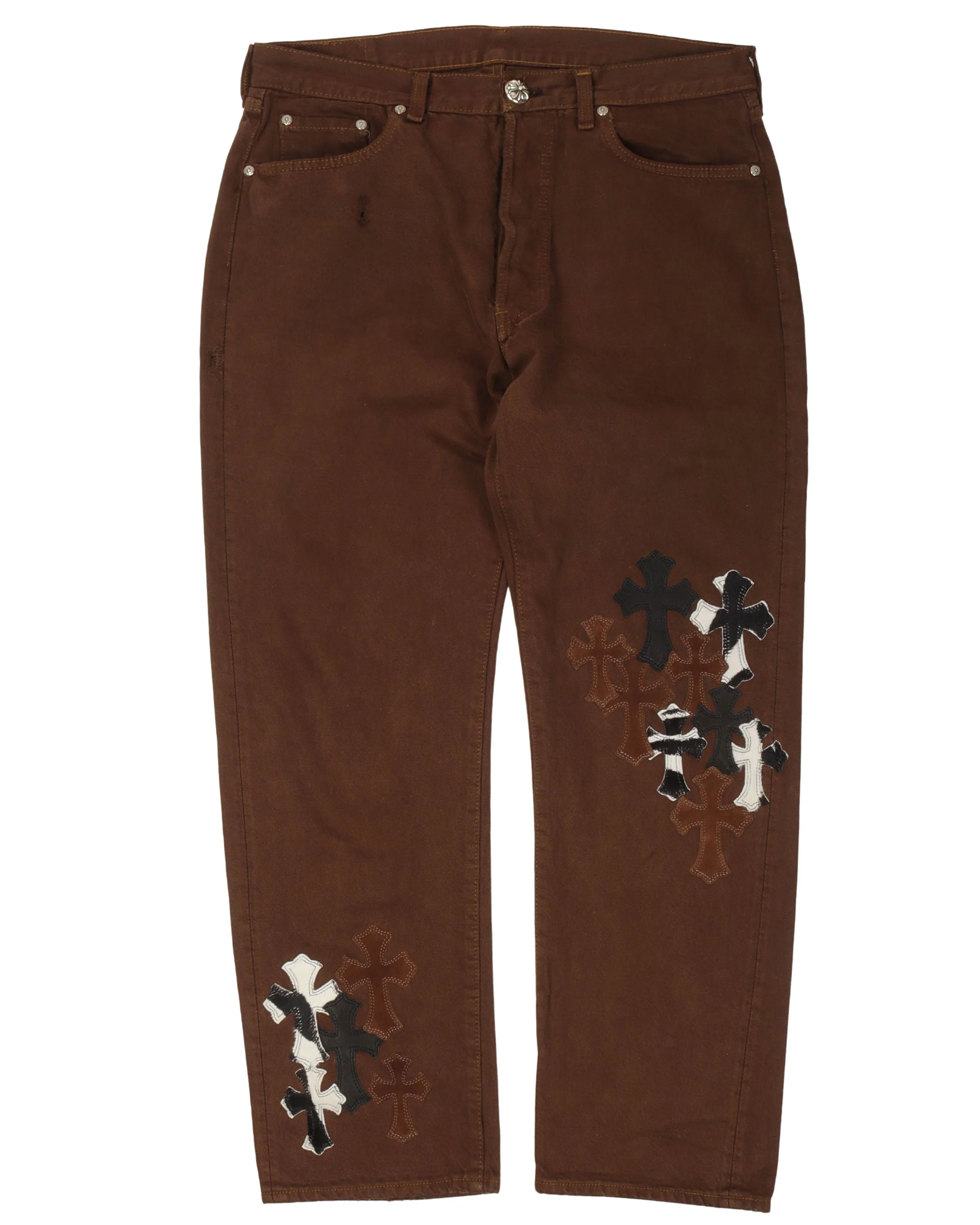 NYFW Zebra Levi's Cross Patch Jeans