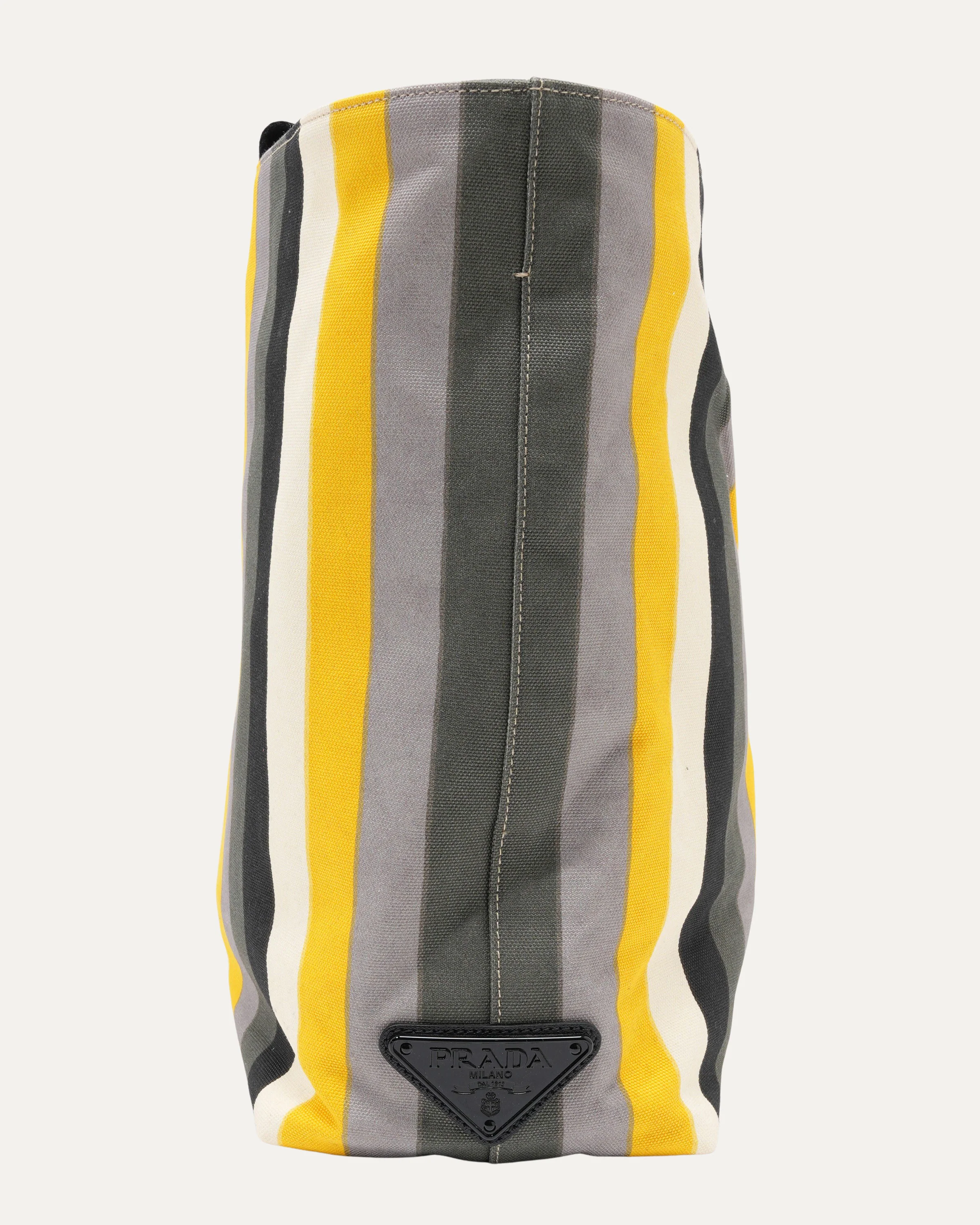 Embossed Logo Striped Tote Bag - Image 2
