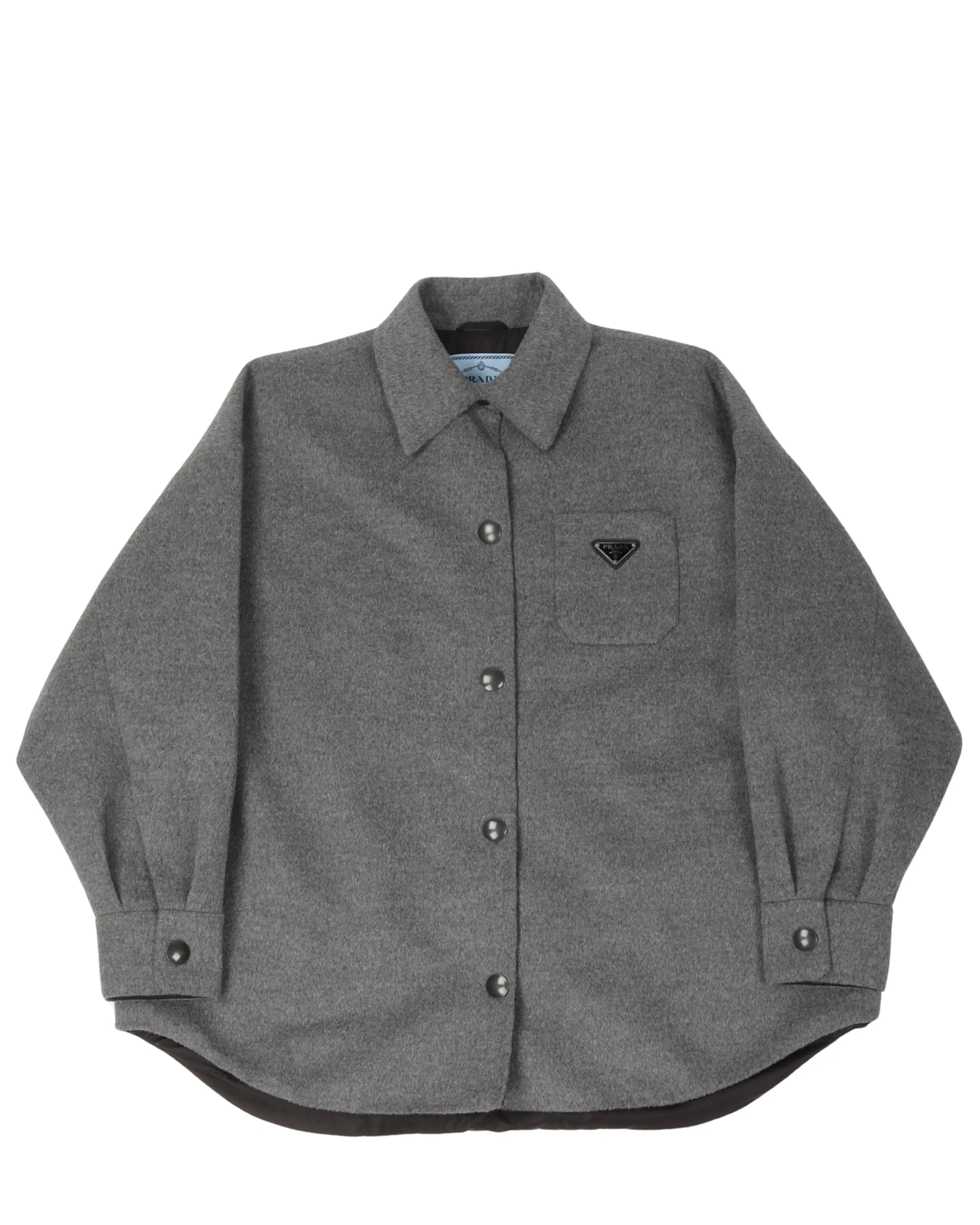 Padded Wool Shirt Jacket