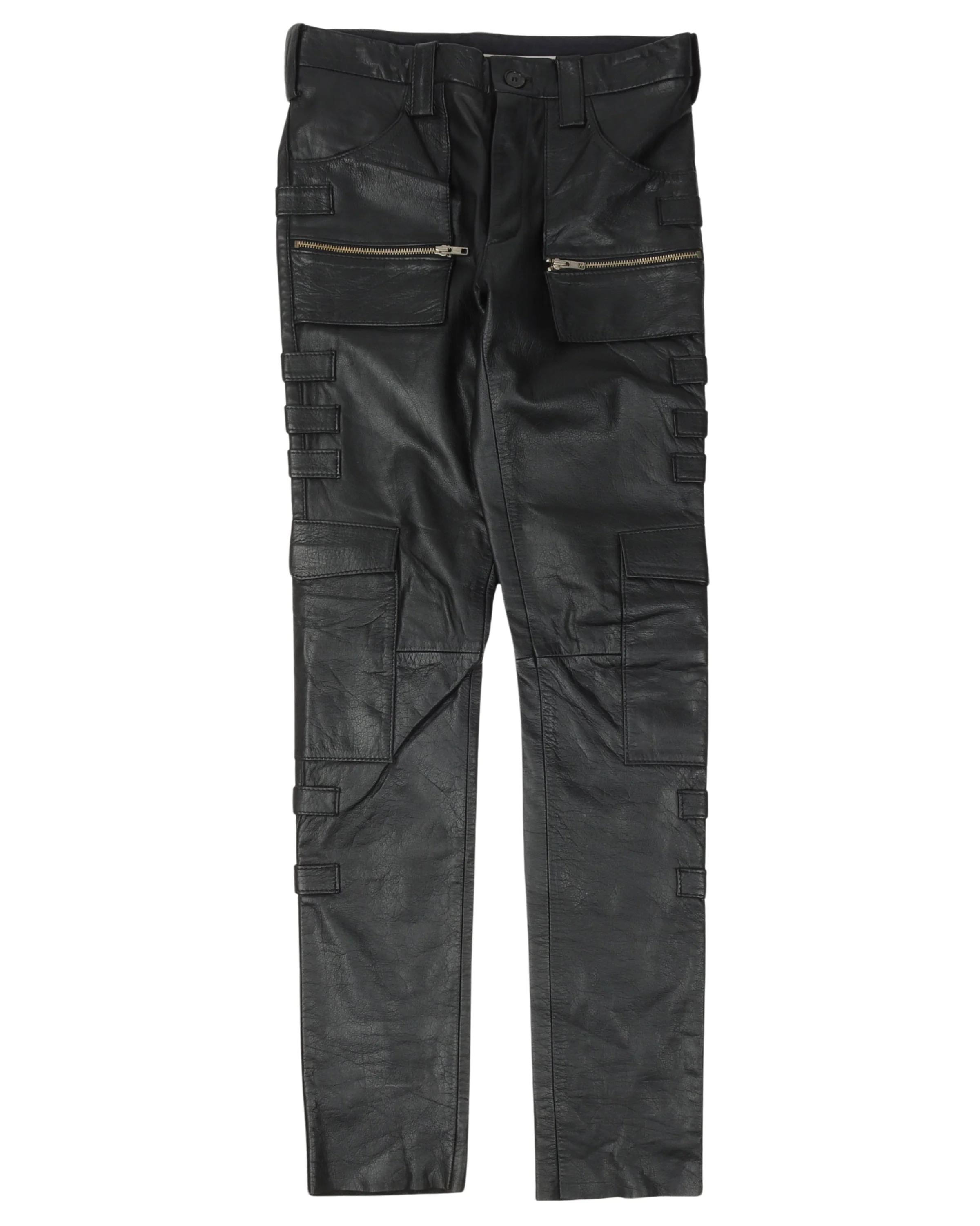 AW98 "Radioactivity" Leather Cargo Pants