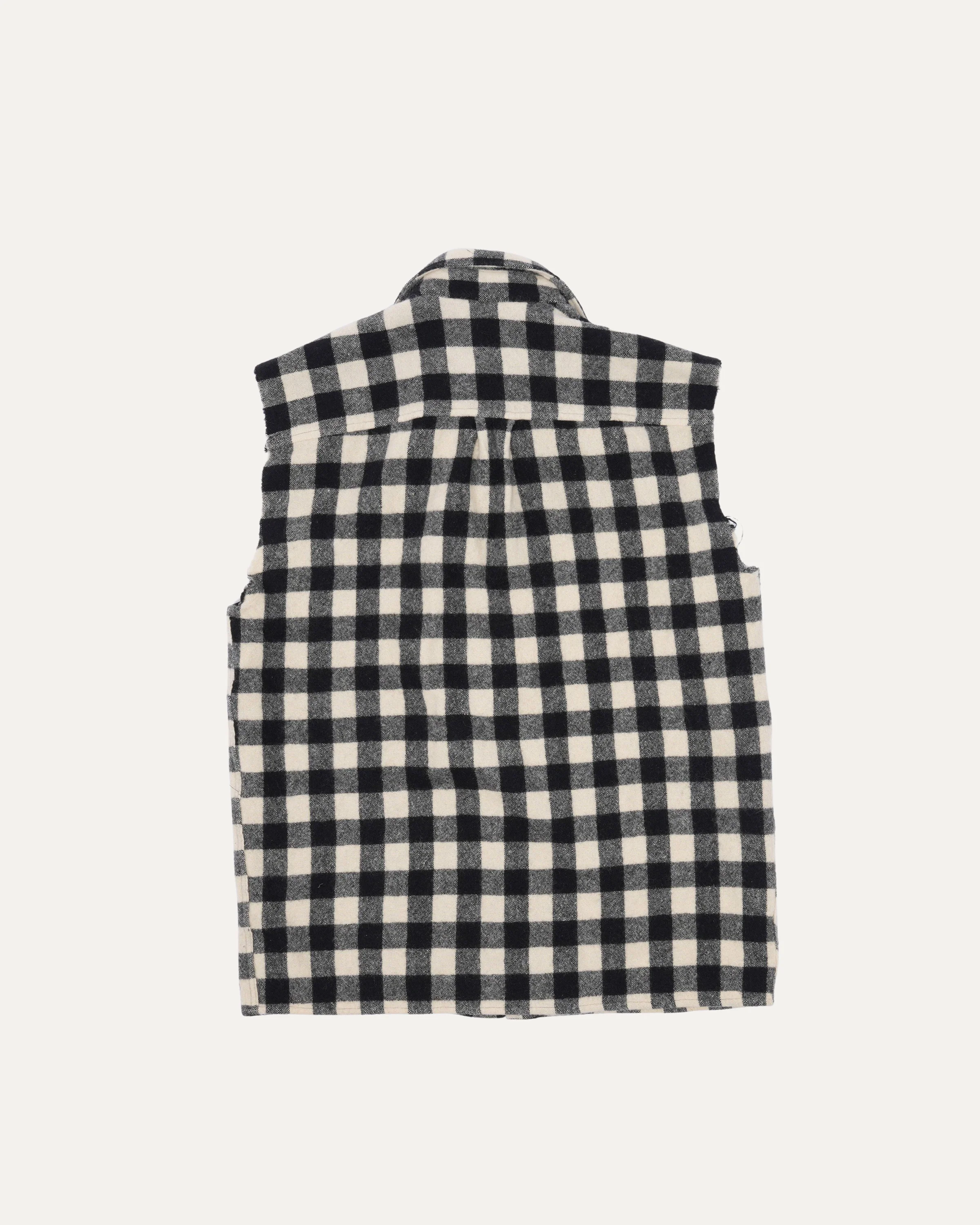 Sleeveless Flannel Shirt - Image 2