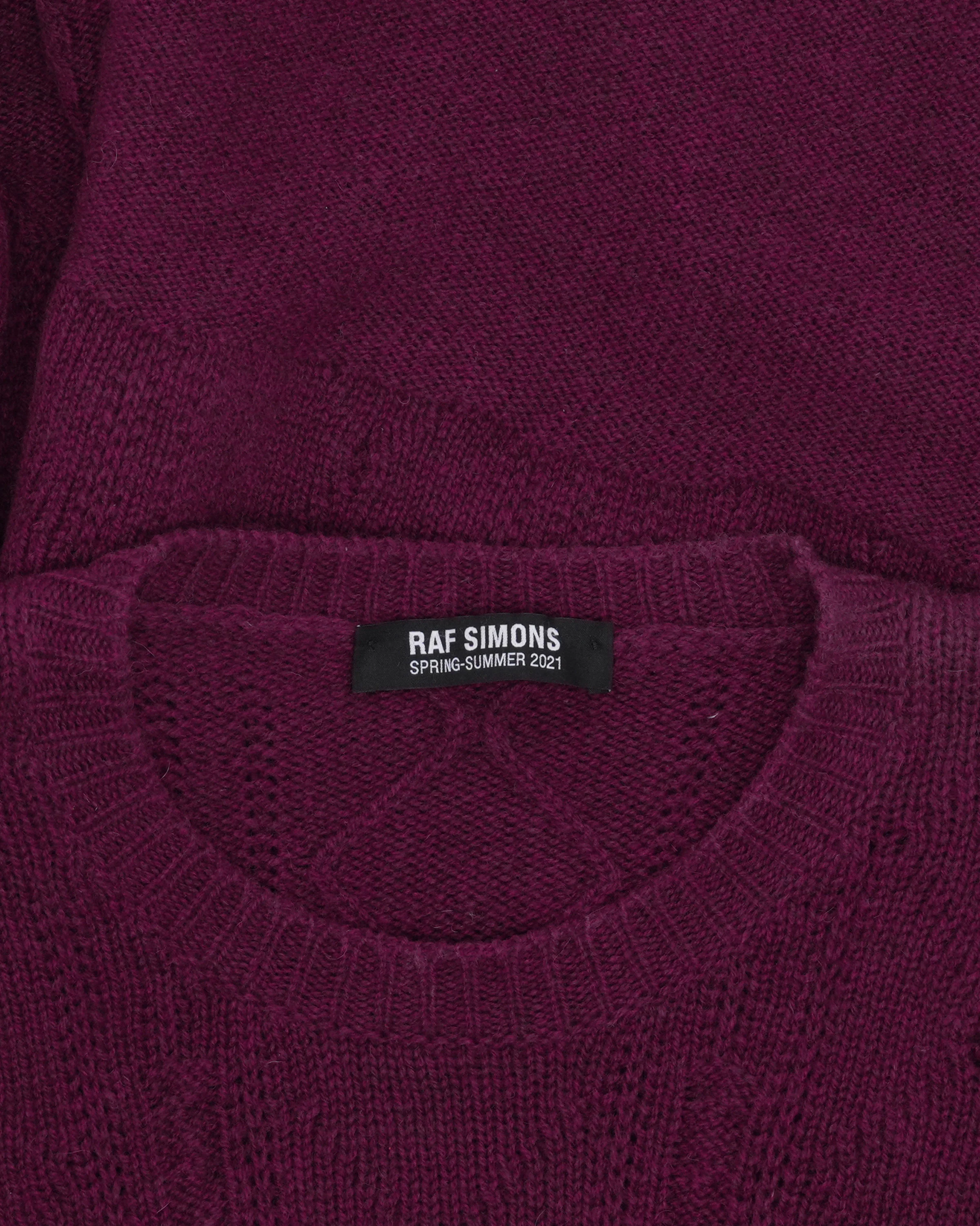 SS21 Oversized Wool Patchwork Sweater - Image 3
