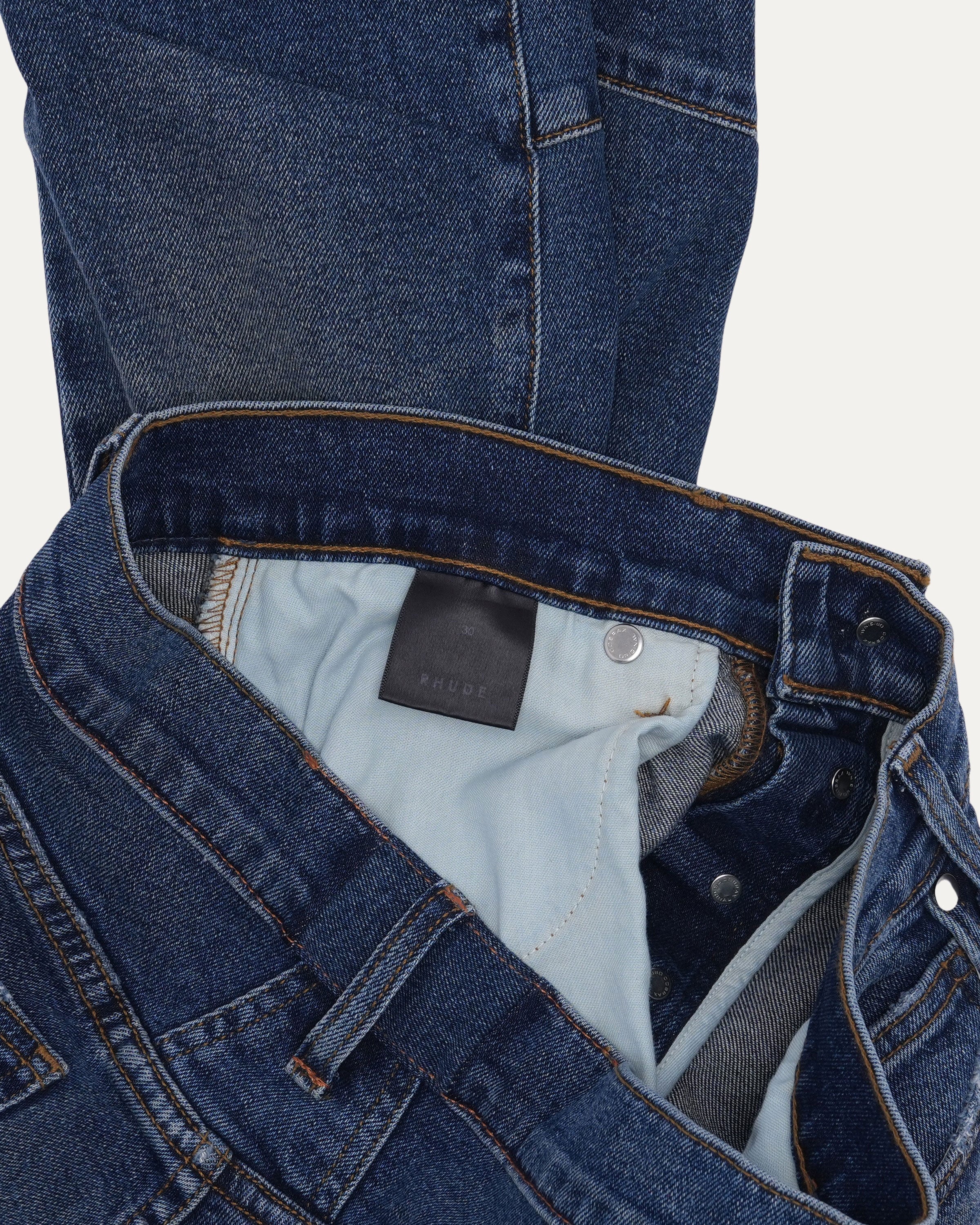 Snap Button Hem Jeans - Image 3