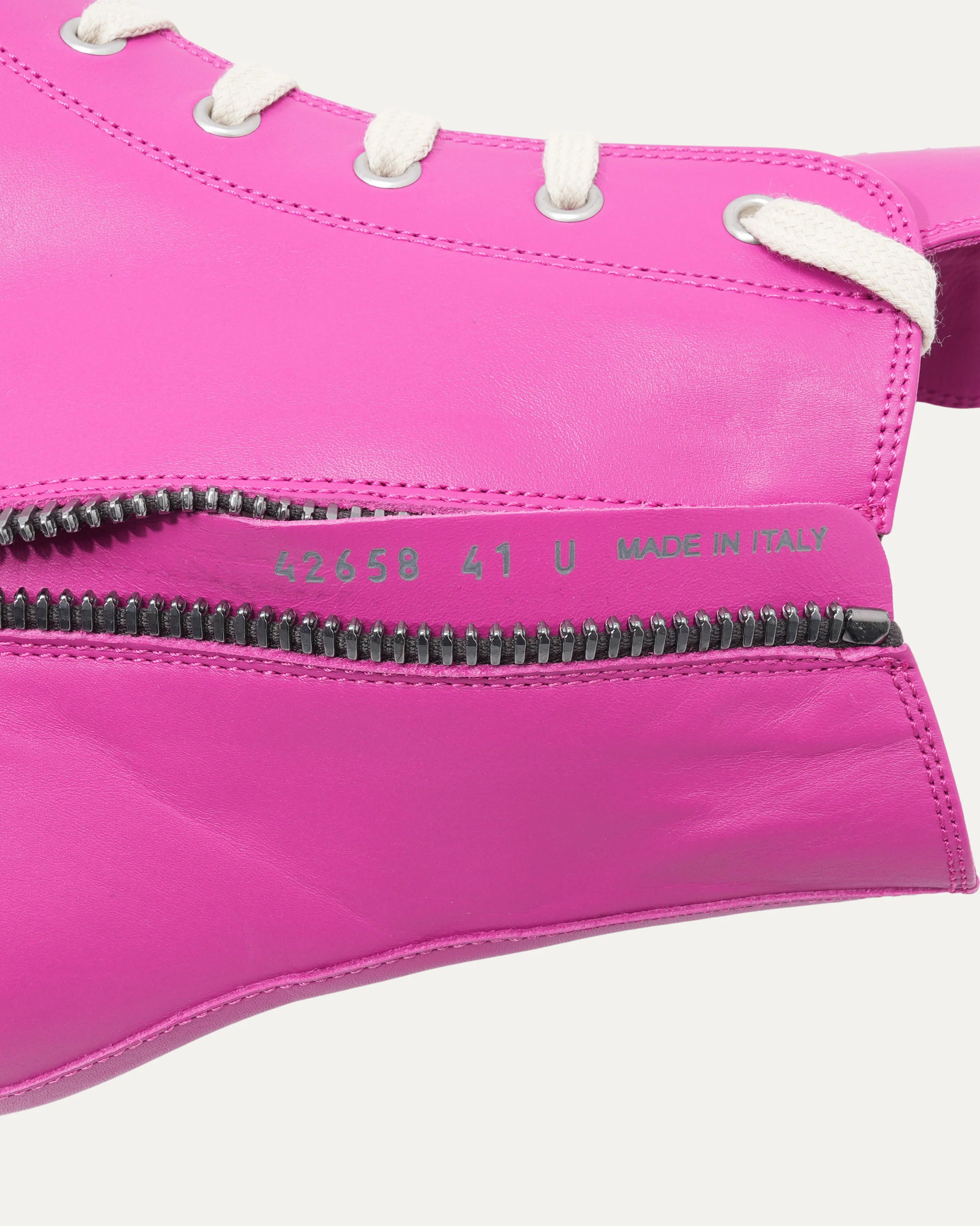 Leather Ramone High Top Sneakers - Image 6