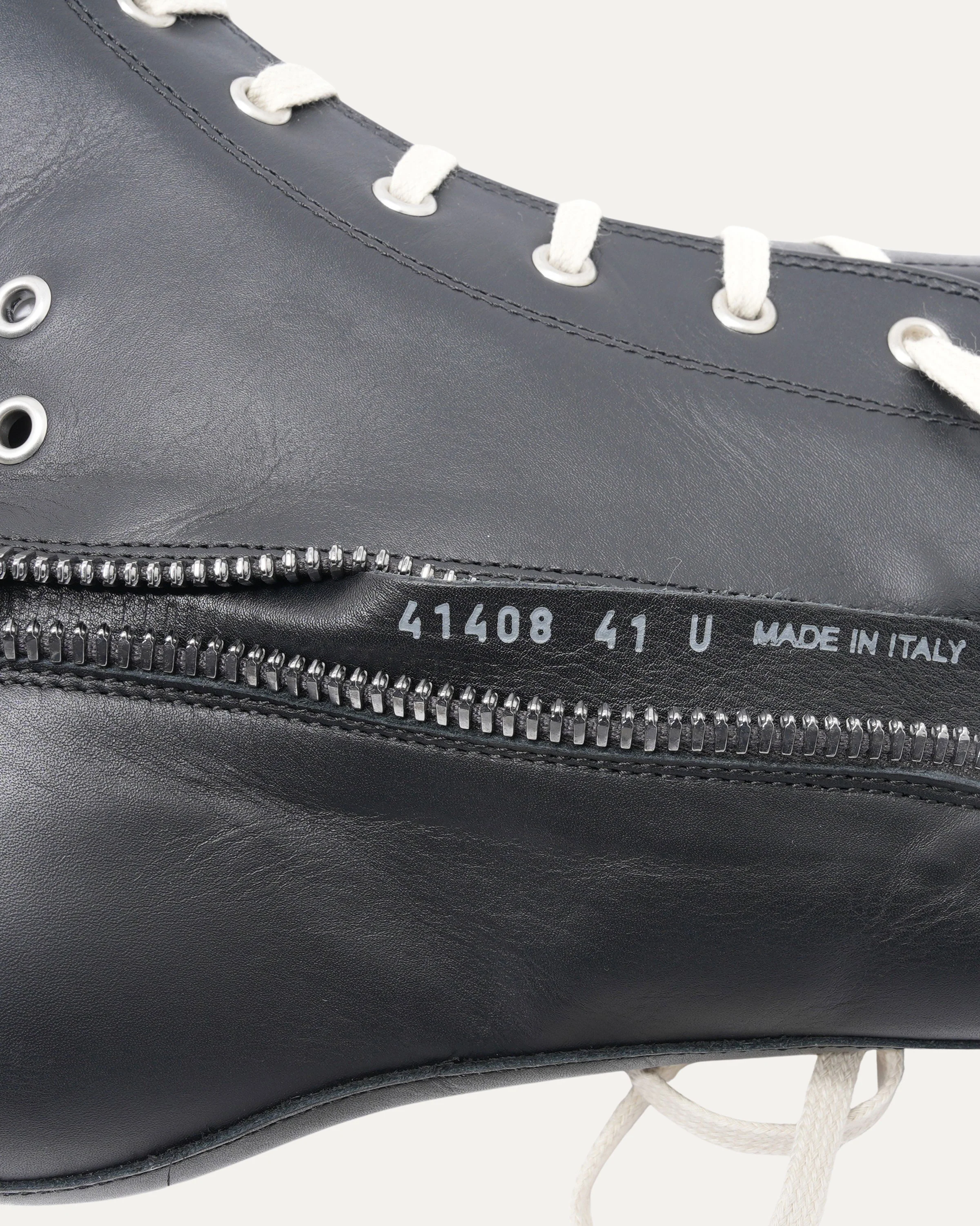Leather Ramone High Top Sneakers - Image 6